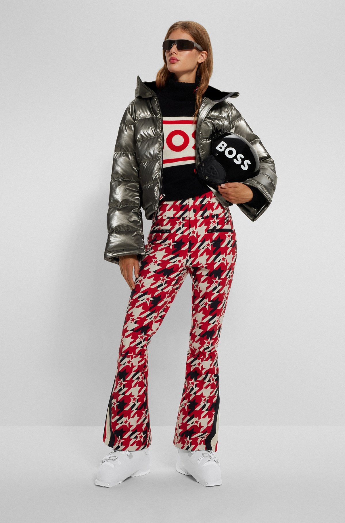 Doudoune ski Femme PERFECT MOMENT X BOSS argent taille M (38)