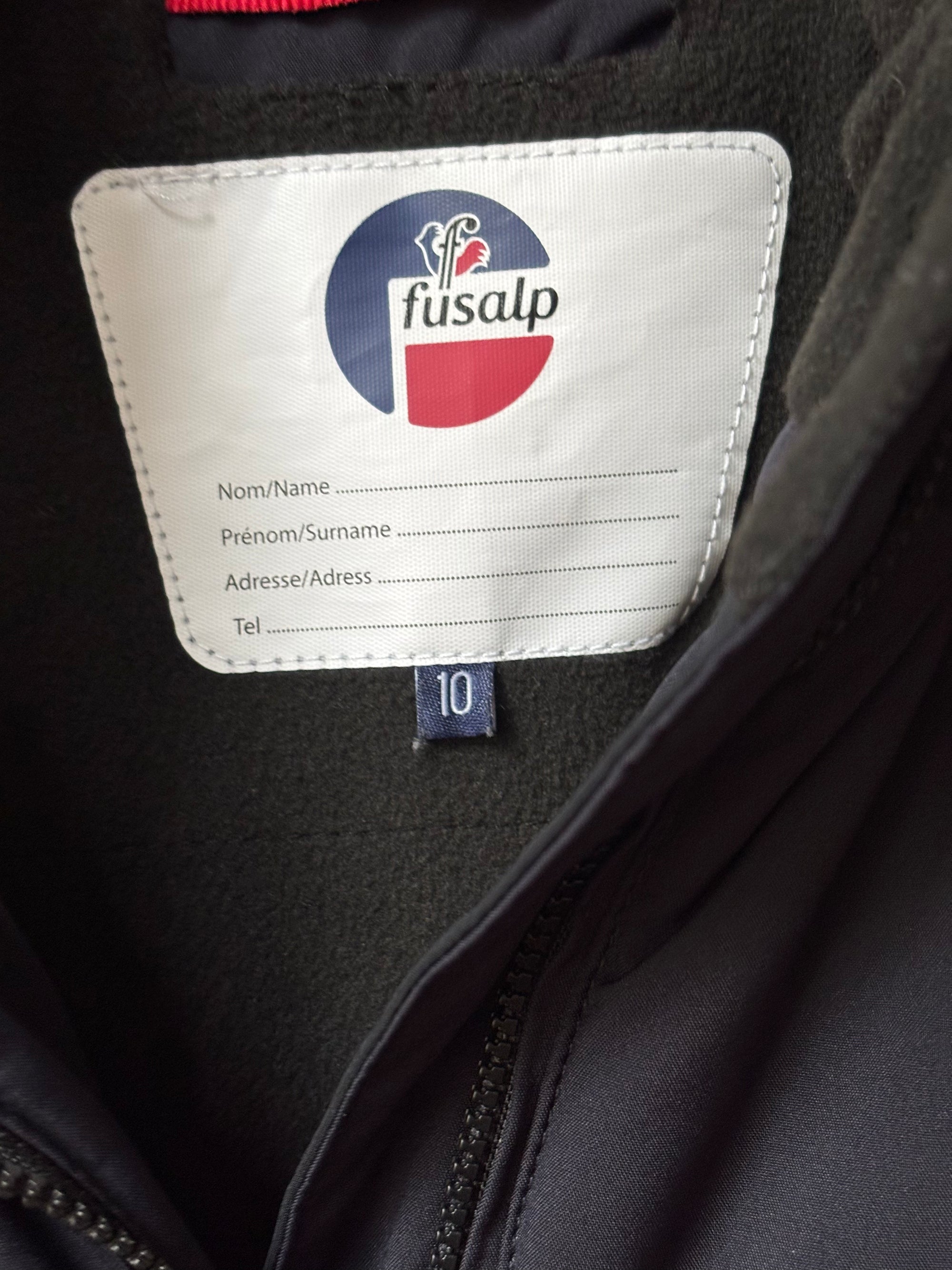 Veste ski lima Fusalp 10 ans noir / bleu nuit