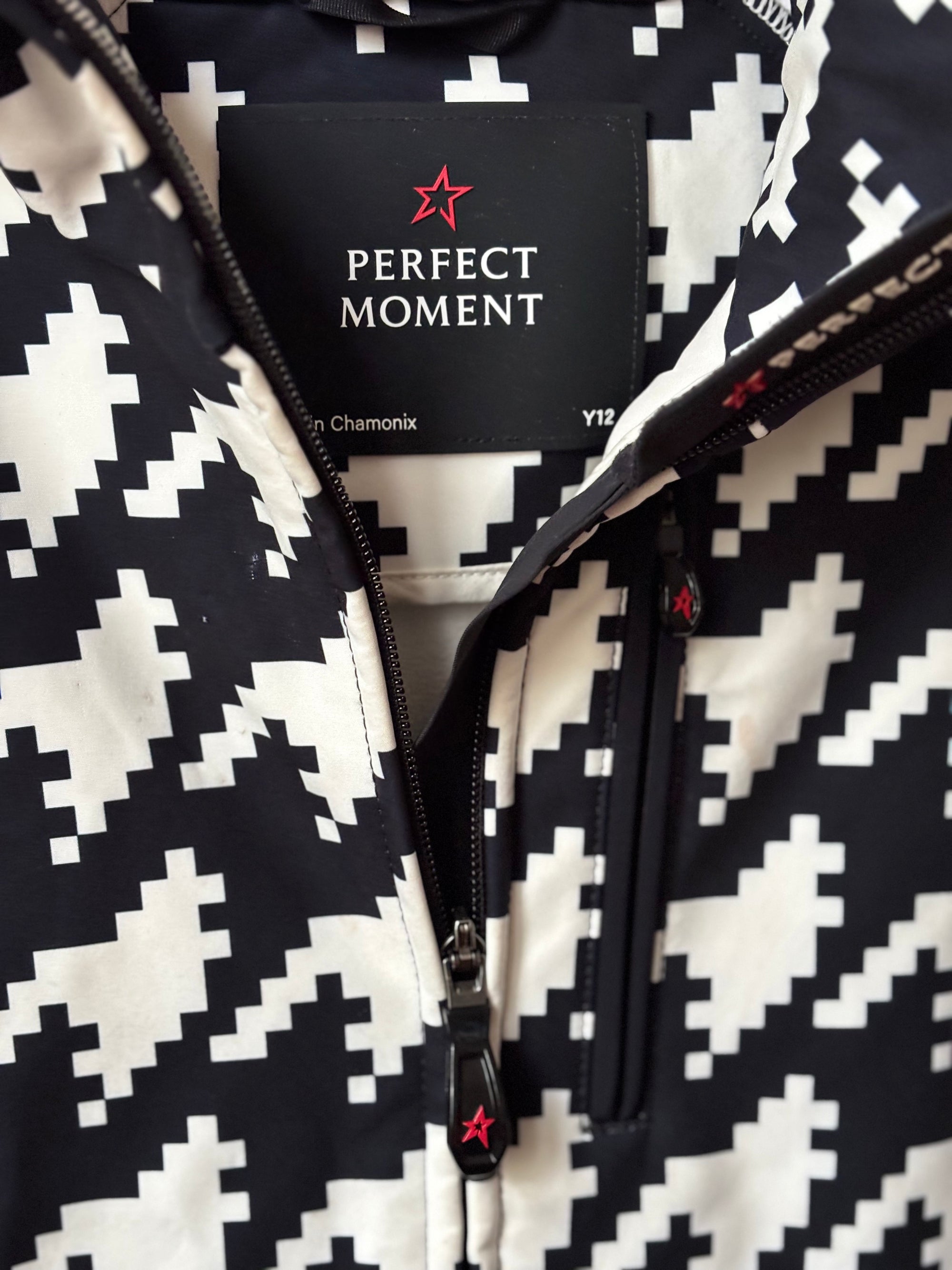 Combinaison de ski PIED DE POULE N&B  Perfect Moment 12 ANS