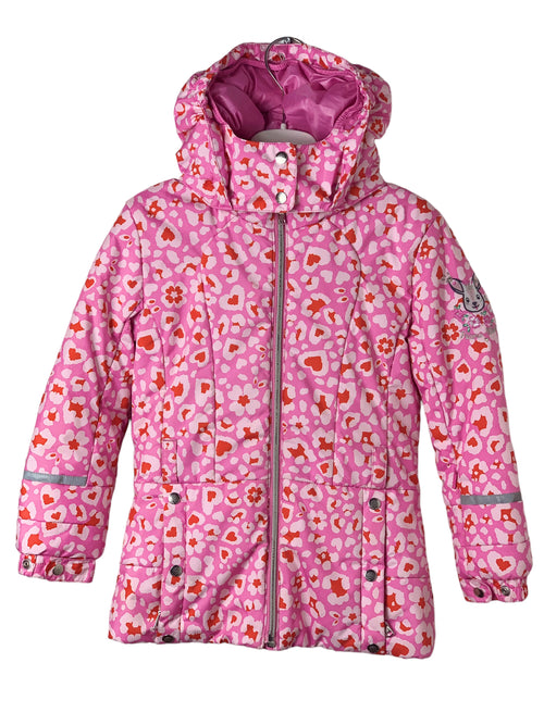 Veste ski Poivre Blanc coeur rouge/rose 6 ans