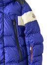 Veste ski Moncler bleu dur 8 ans