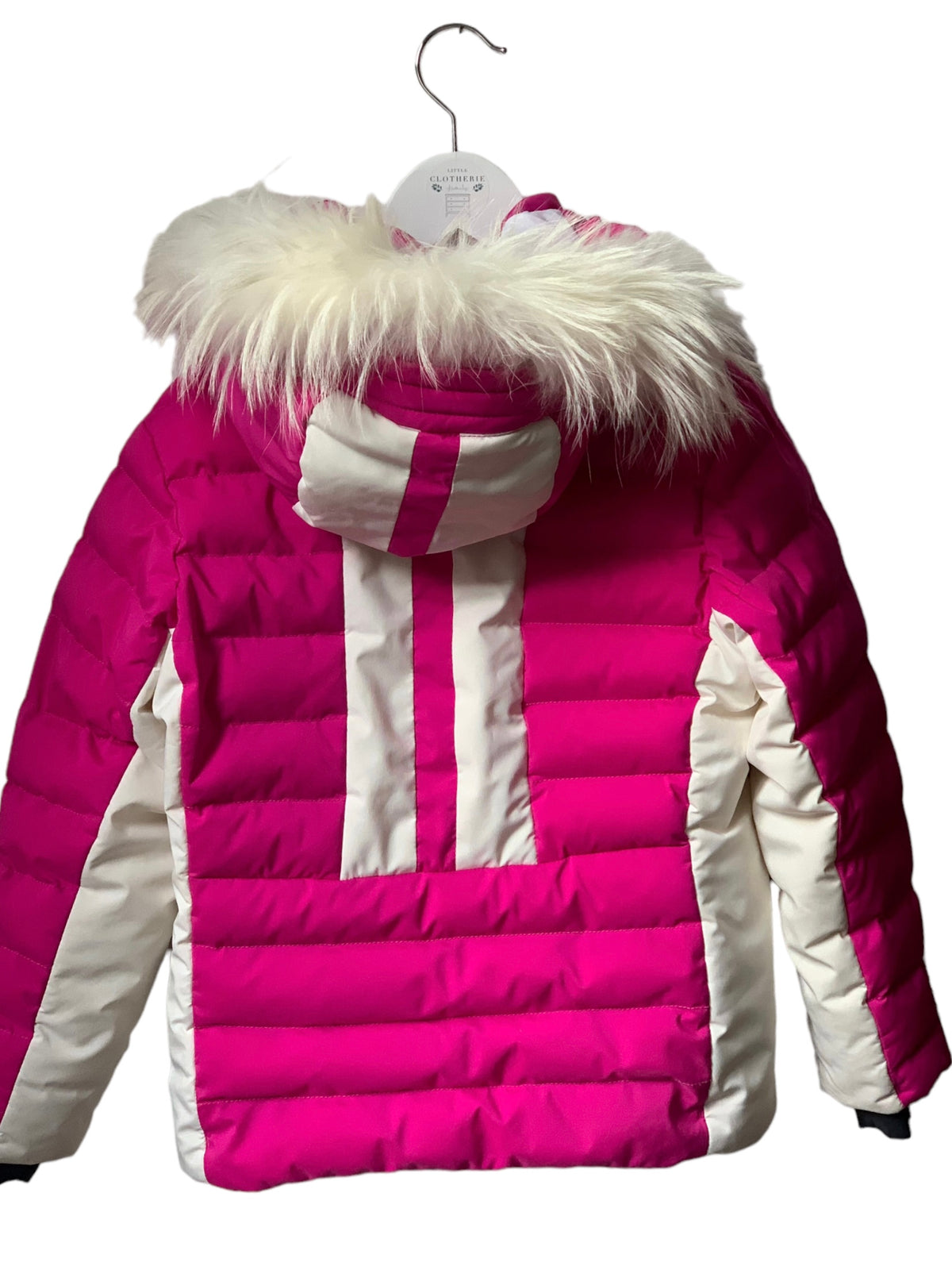 Veste ski rose et blanc fille Fusalp 8 ans