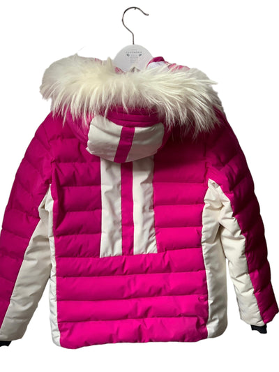 Veste ski rose et blanc fille Fusalp 8 ans