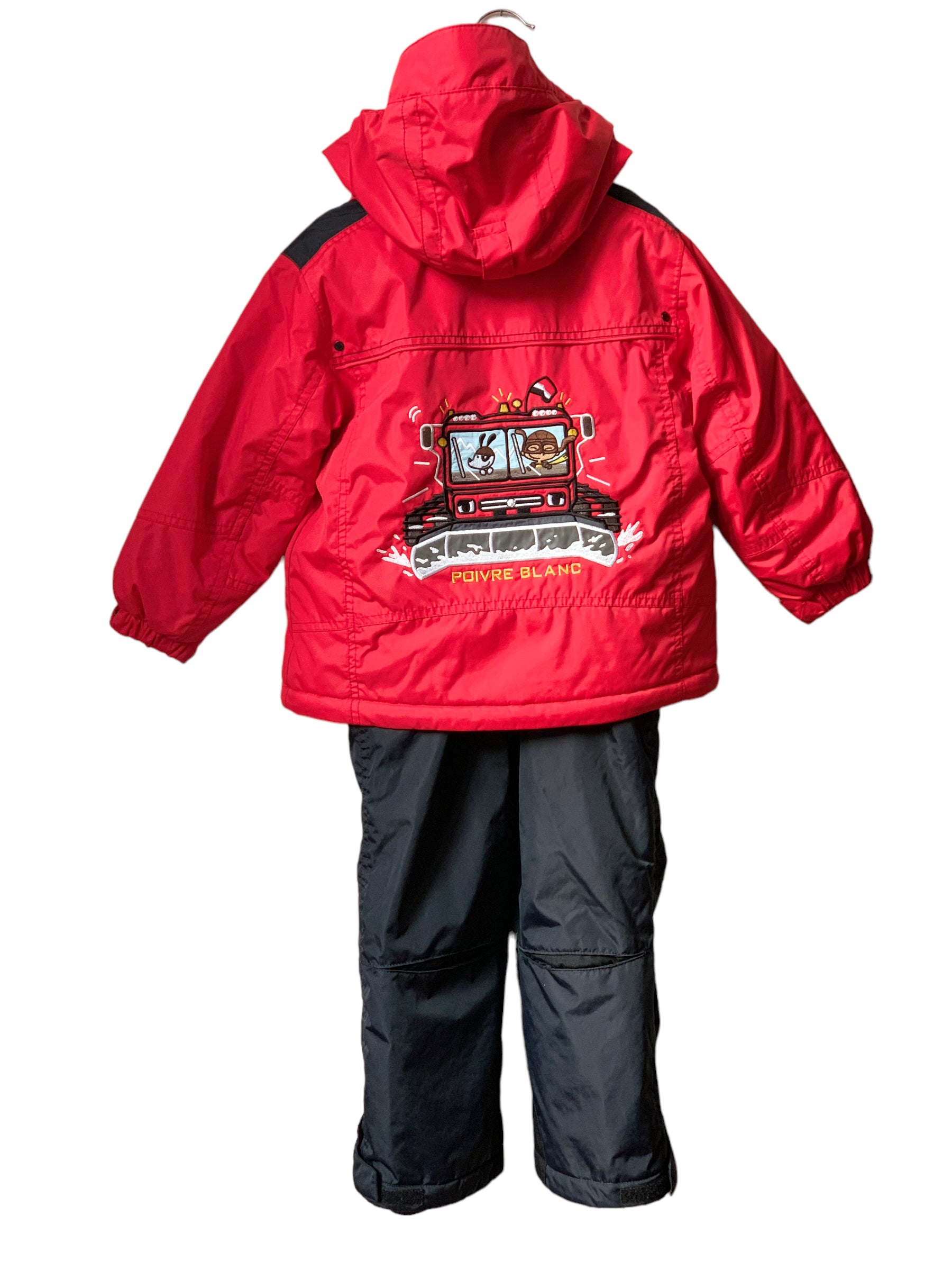 Ensemble ski rouge et noir Poivre Blanc 4 ans