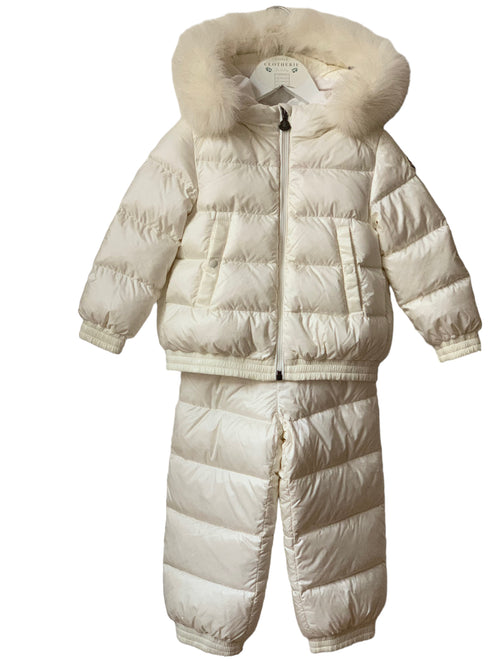 Tenue ski blanche Moncler 2 ans