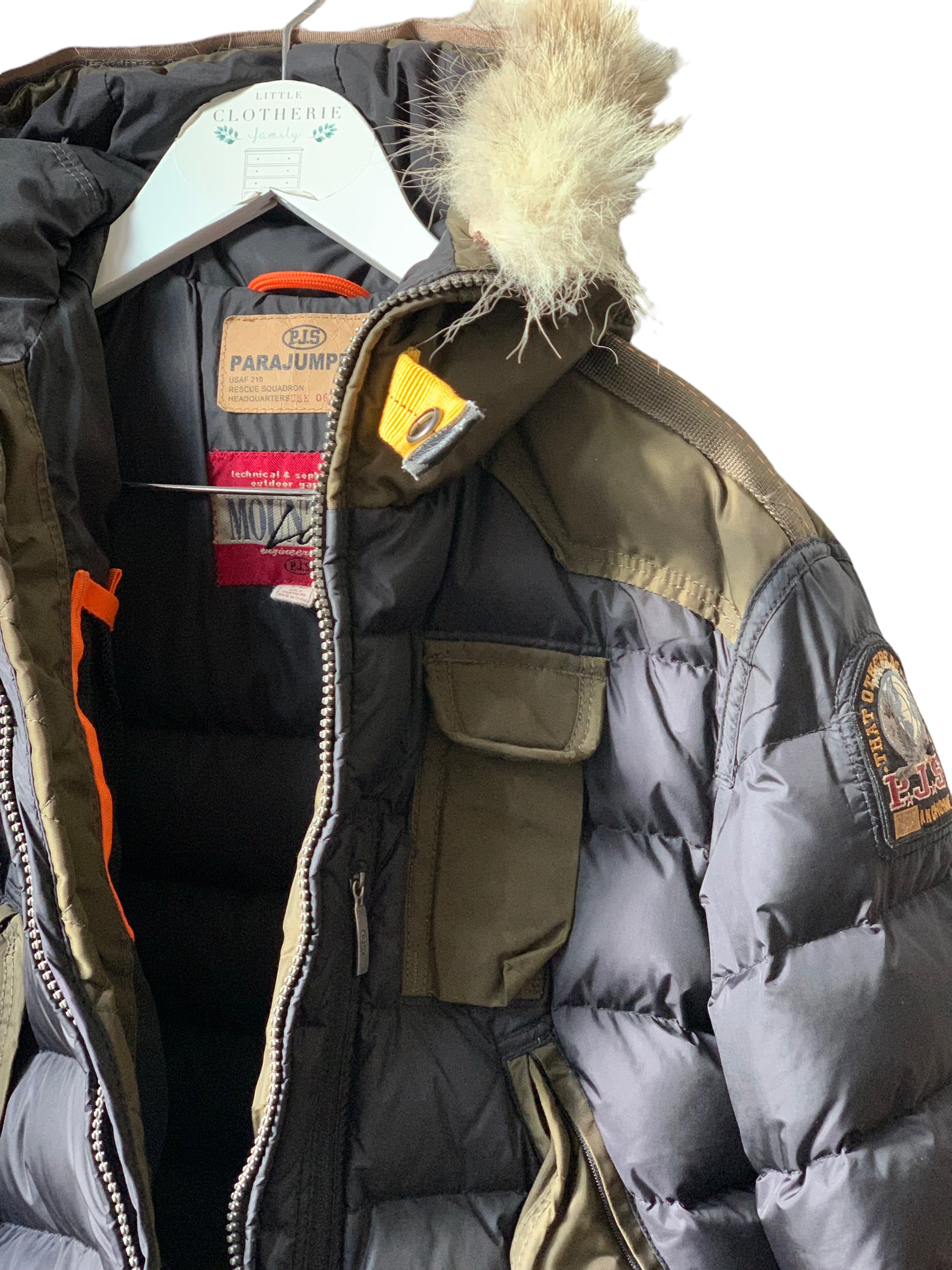 Blouson ski Parajumpers kaki 10 ans (petit 10)