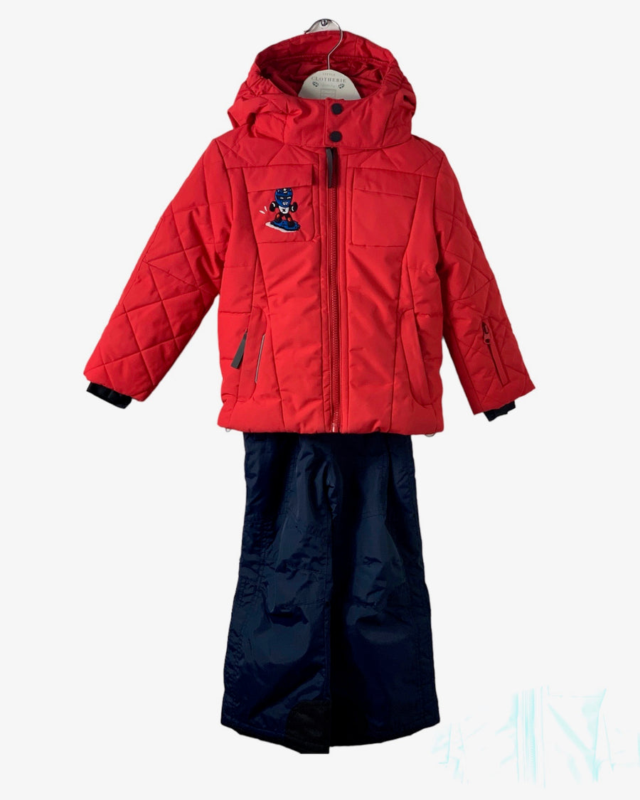Ensemble ski Poivre Blanc rouge et marine 4/5 ans