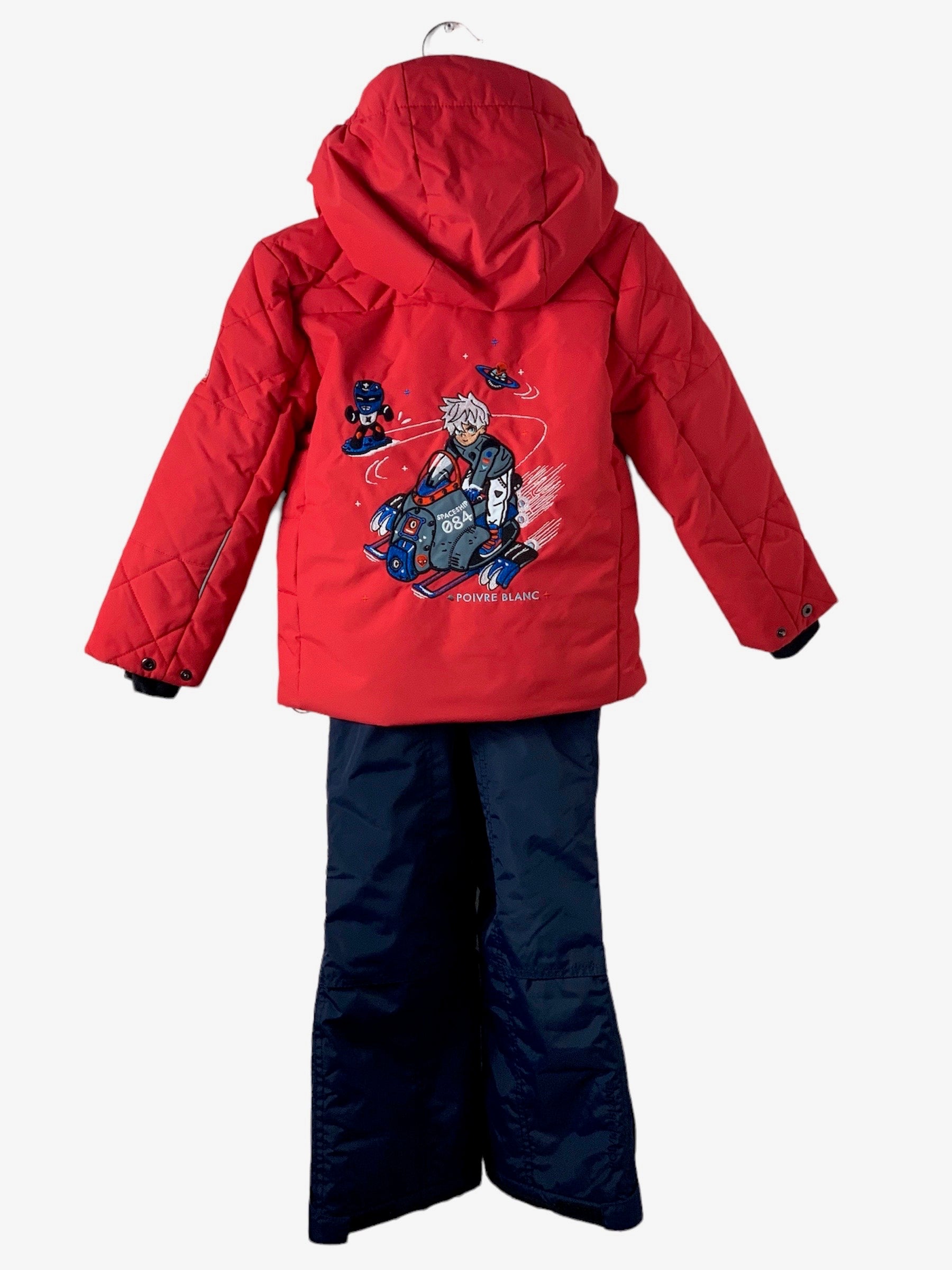 Ensemble ski Poivre Blanc rouge et marine 4/5 ans