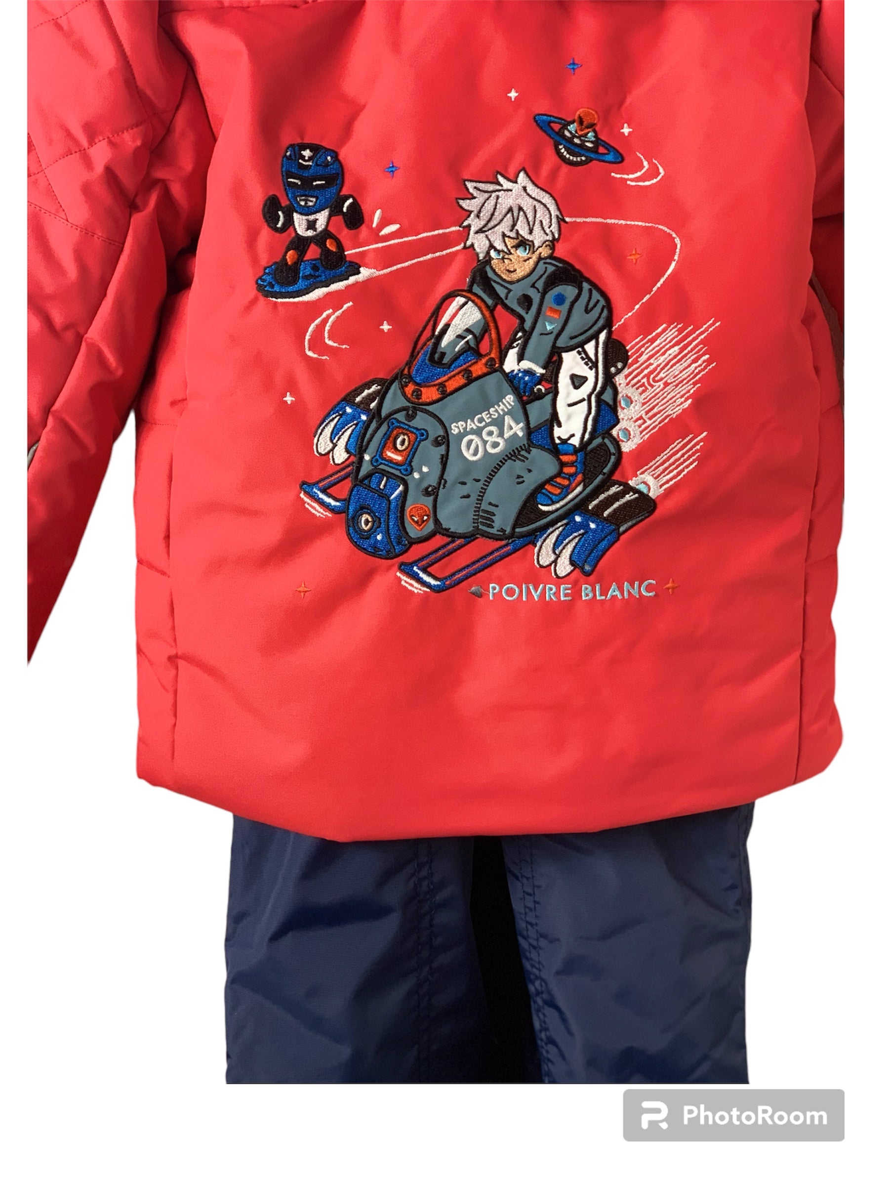 Ensemble ski Poivre Blanc rouge et marine 4/5 ans