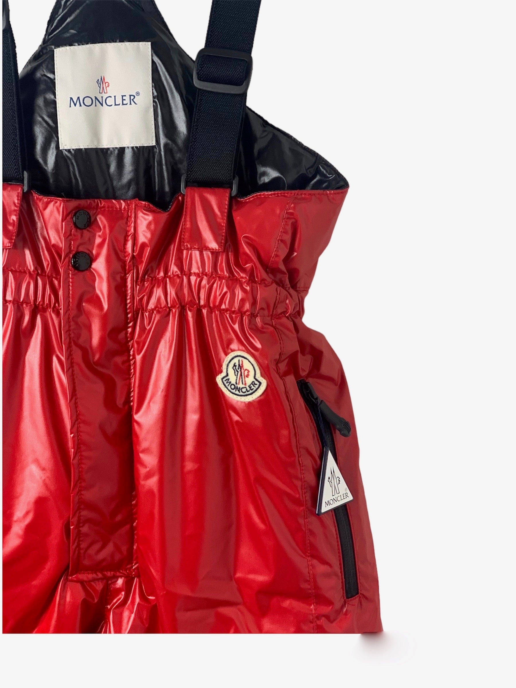 Salopette ski Moncler rouge 10 ans