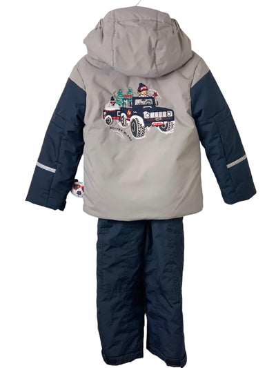 Ensemble ski Poivre Blanc marine et gris 4/6 ans