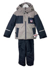 Ensemble ski Poivre Blanc marine et gris 4/6 ans