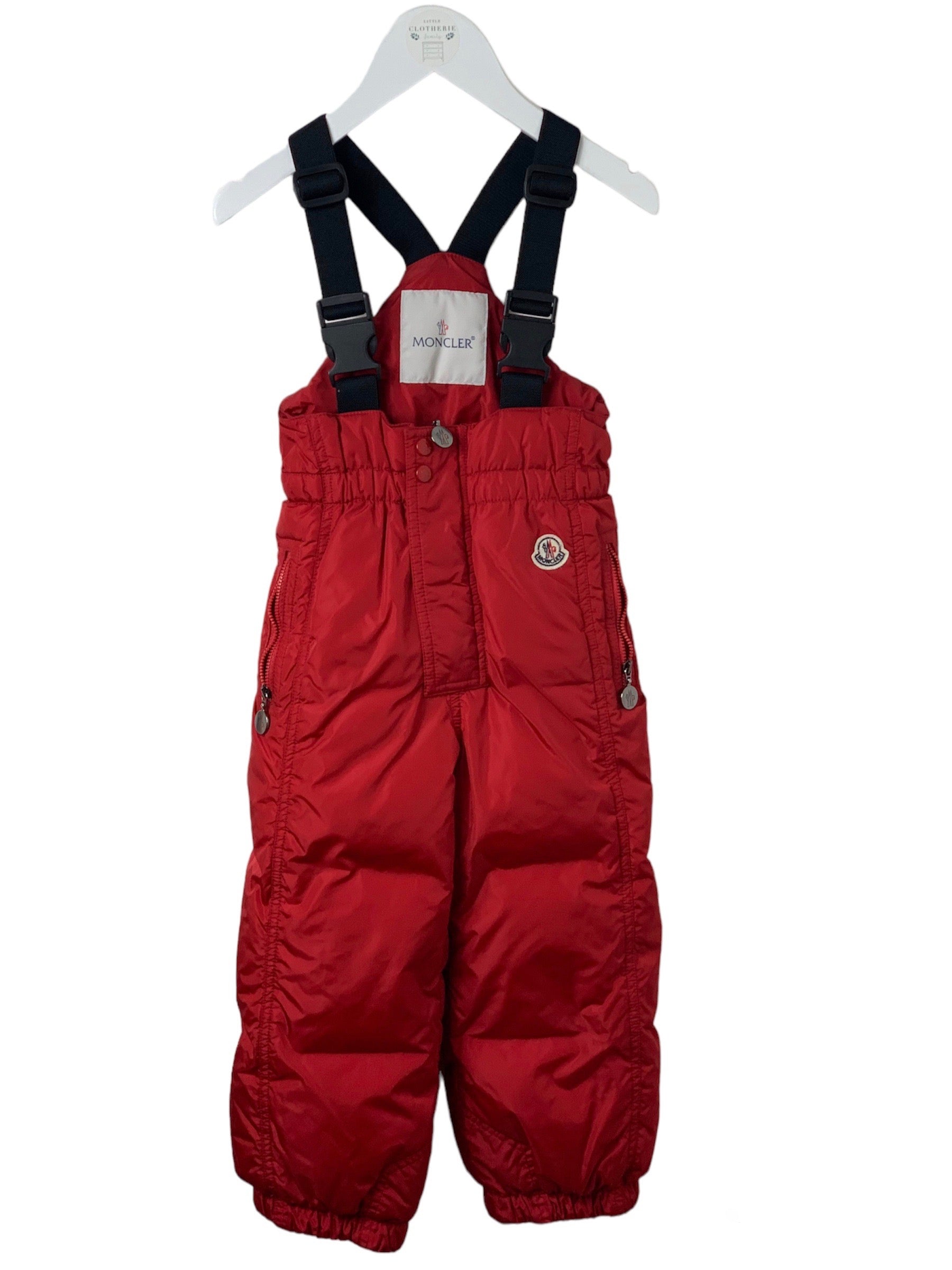 Ensemble ski Moncler rouge 4 ans