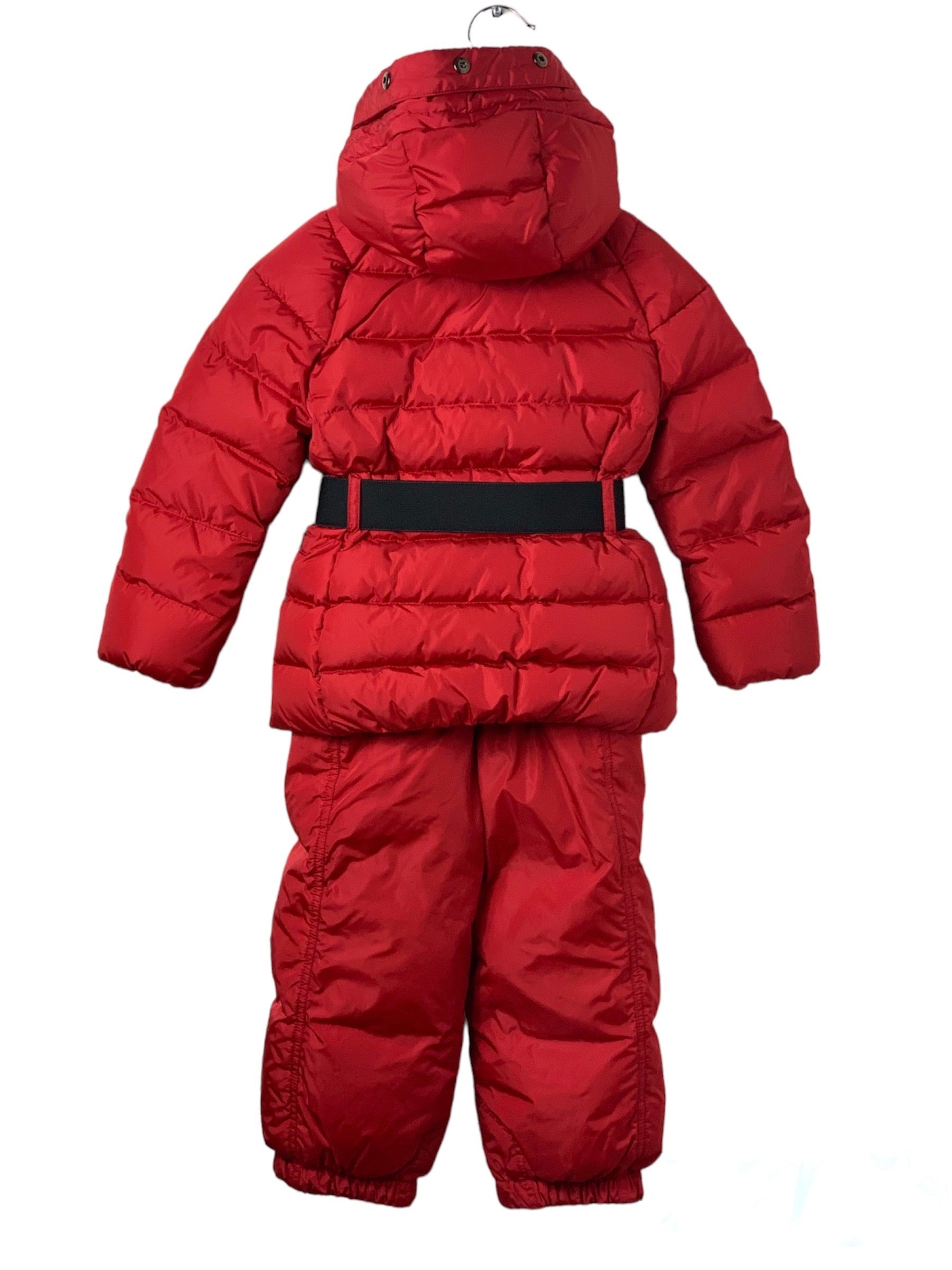 Ensemble ski Moncler rouge 4 ans