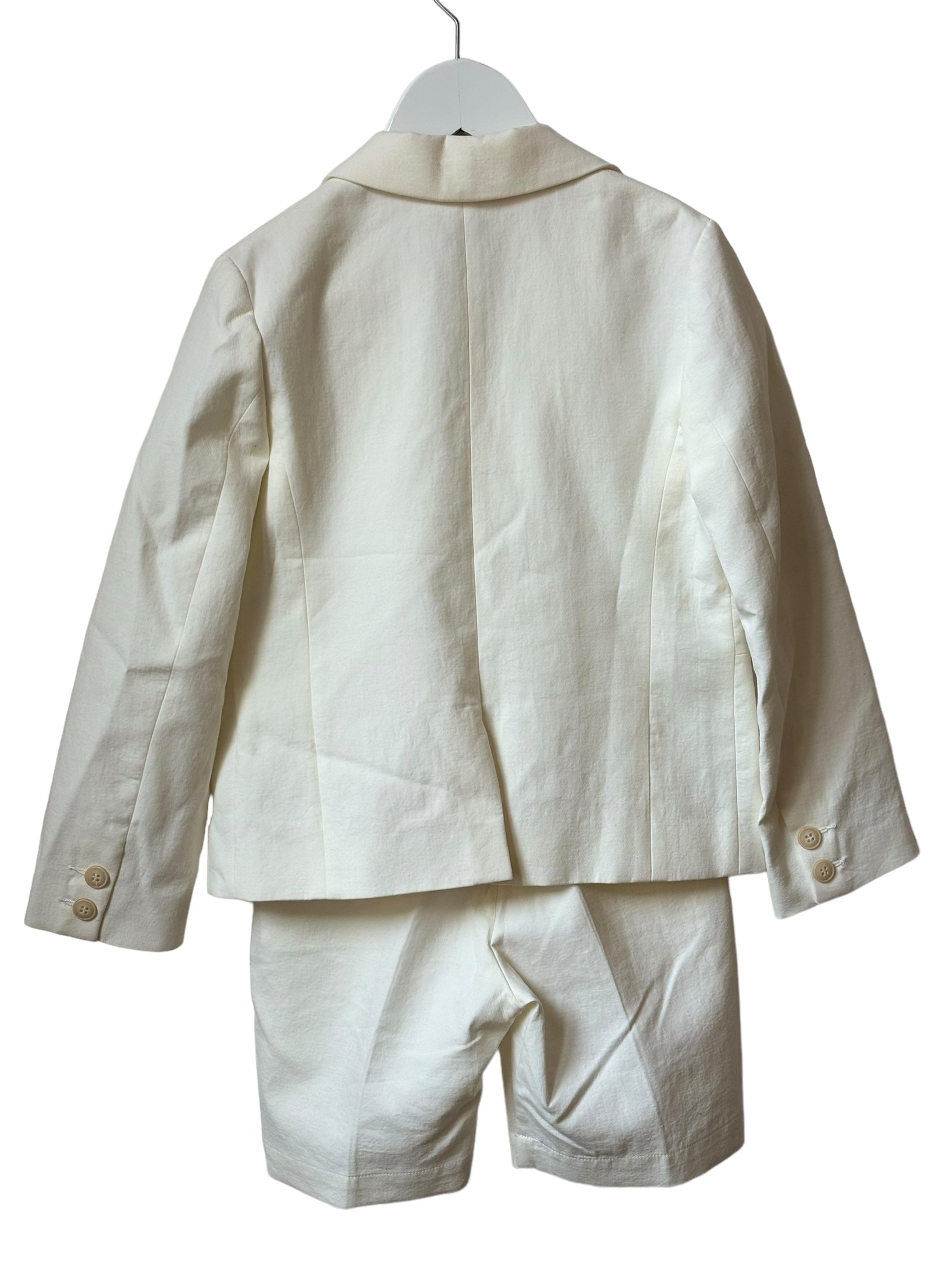 Costume 3 pièces Bonpoint blanc lait 8 ans