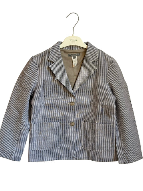 Veste Bonpoint 12 ans rayé marine blanc