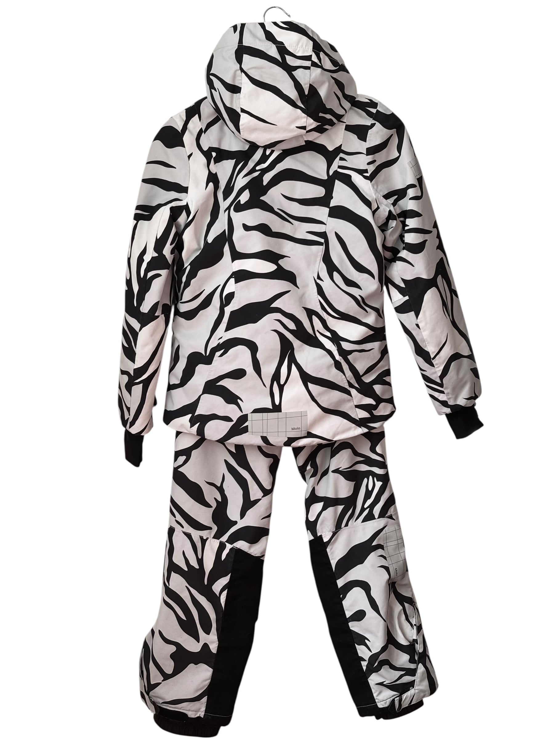 Ensemble ski  tigre blanc fille Molo 12 ans