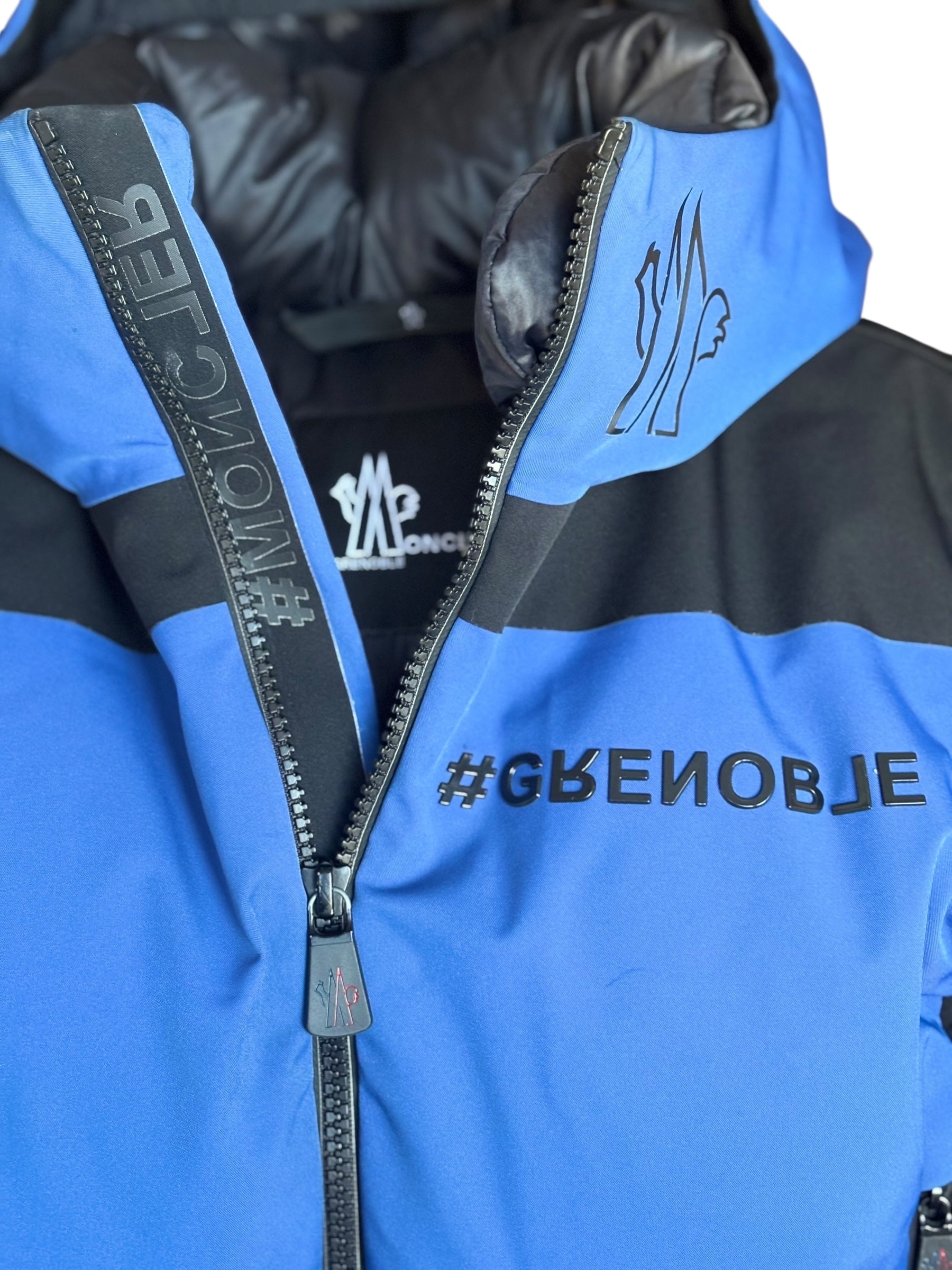 Veste ski Moncler Grenoble bleu 8 ans