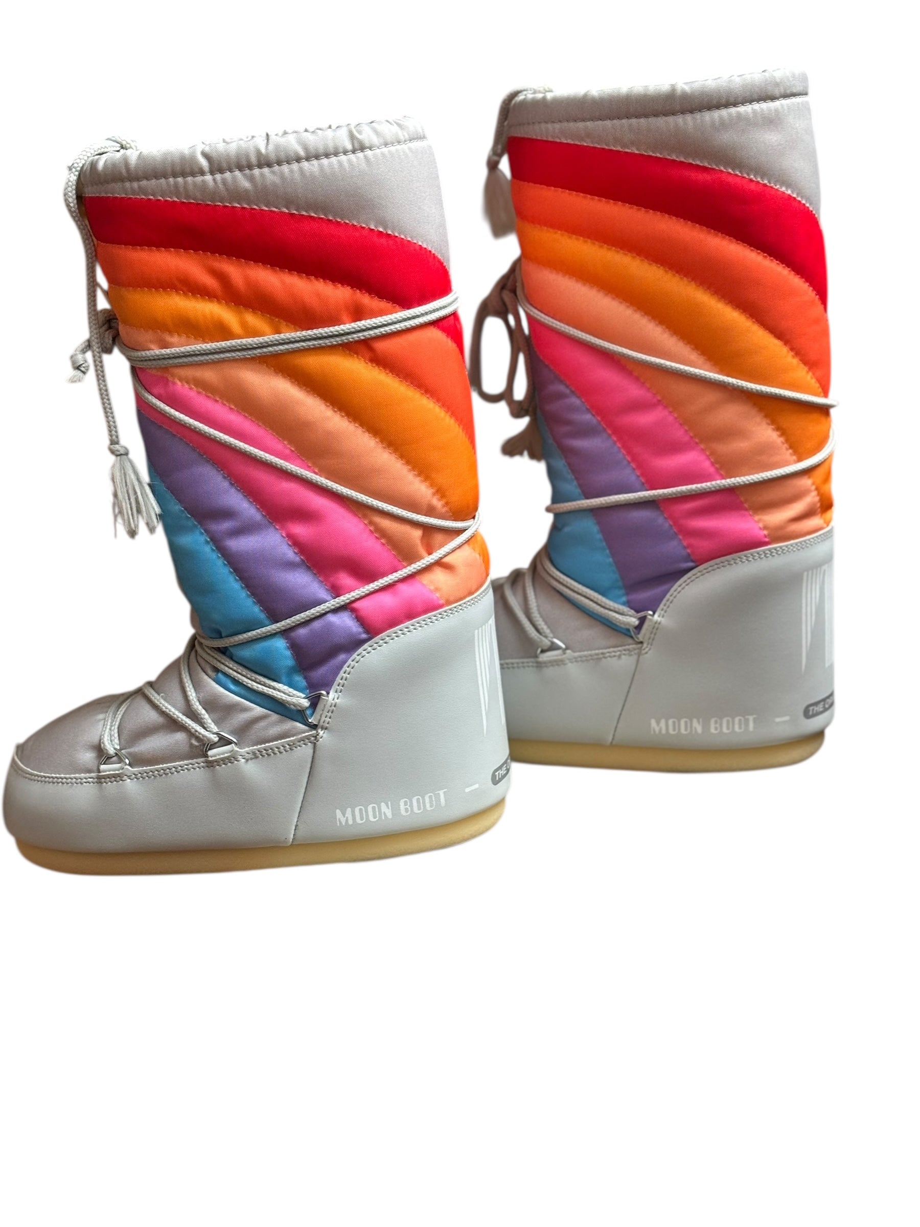 Moonboots grise et rainbow Fille 35-38