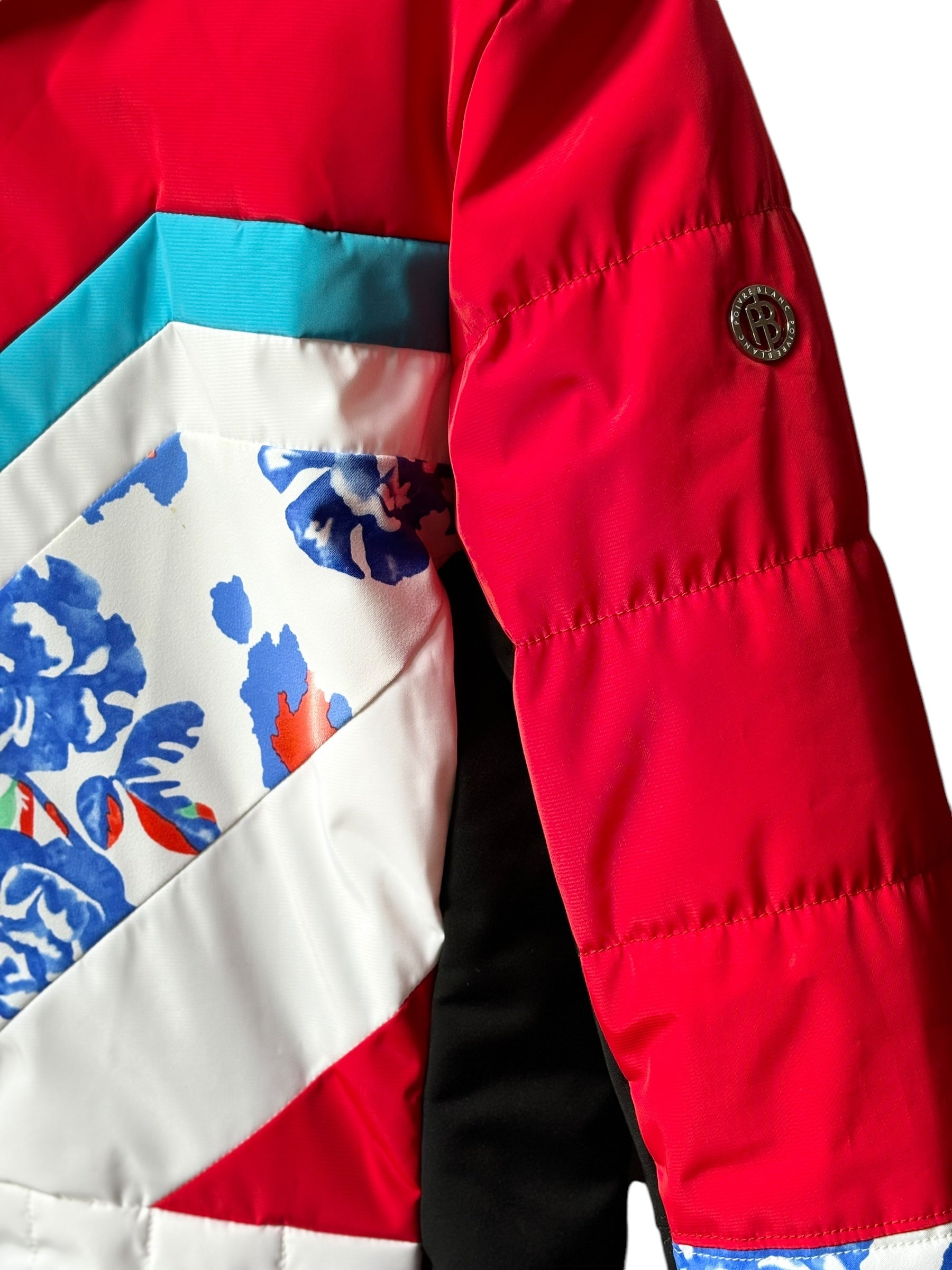 Veste ski rouge Poivre blanc taille M (38)