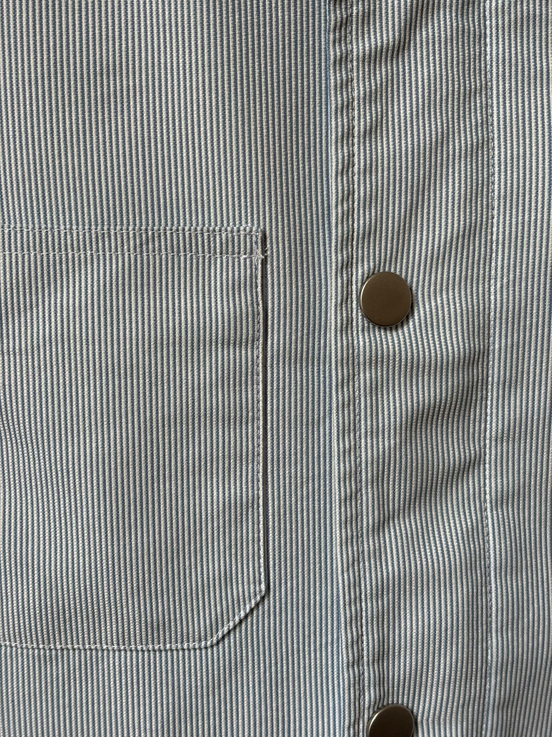 Veste Blouson Bonpoint 12 ans rayée bleu et blanche