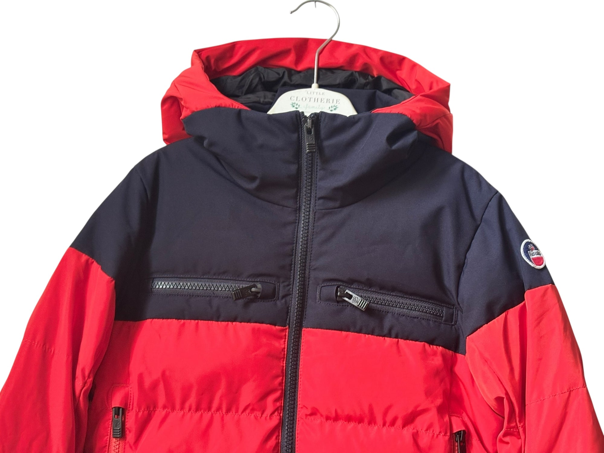 Veste ski Fusalp rouge/marine 8 ans
