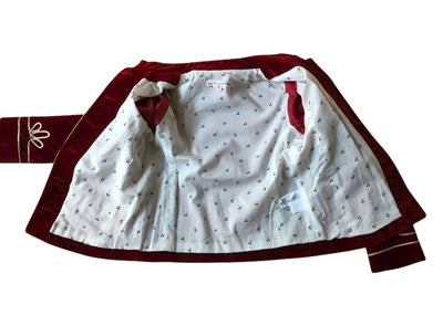 Veste velours rouge bordeaux Bonpoint 8 ans (mixte)