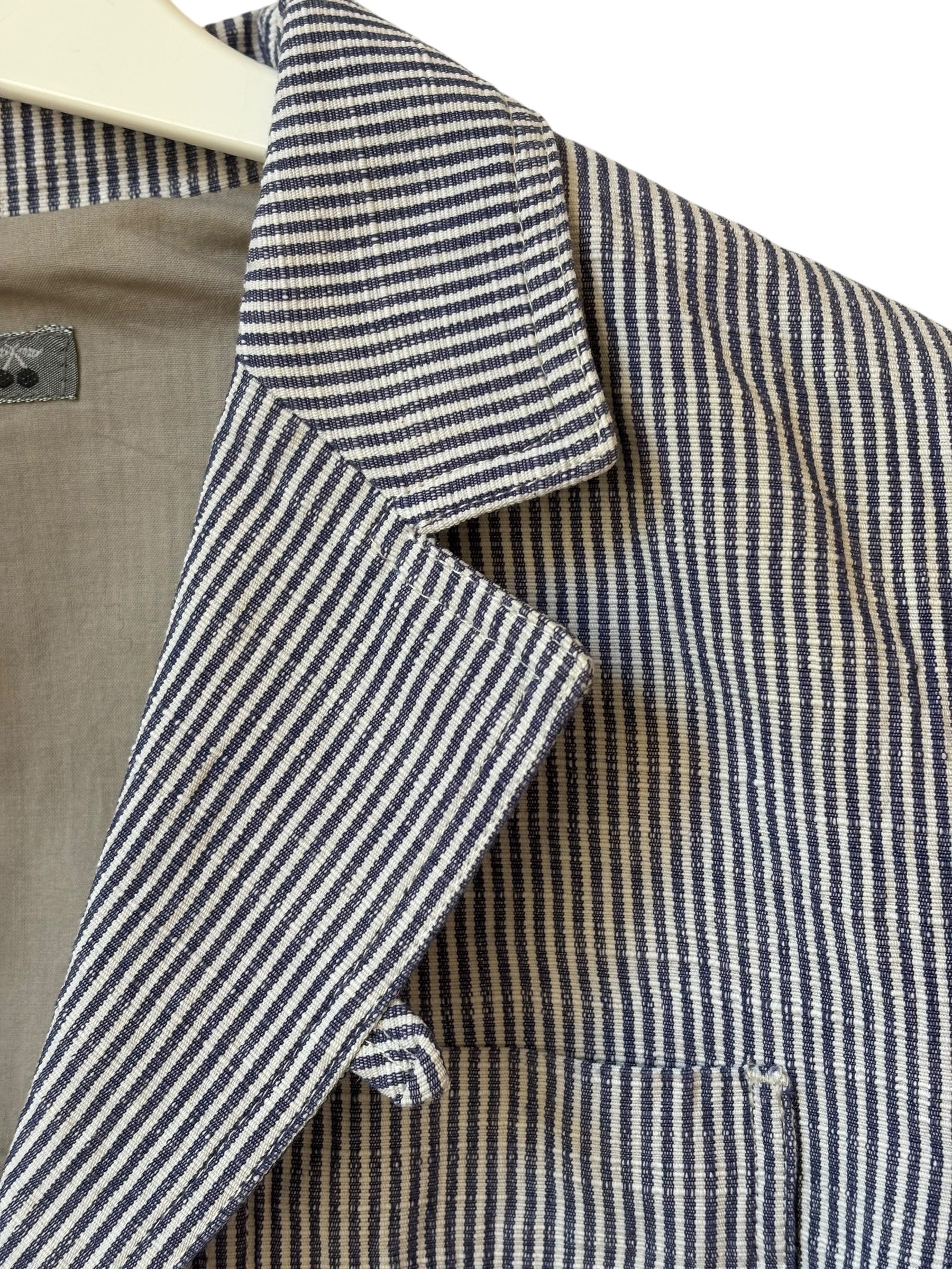 Veste Bonpoint 12 ans rayée marine blanc