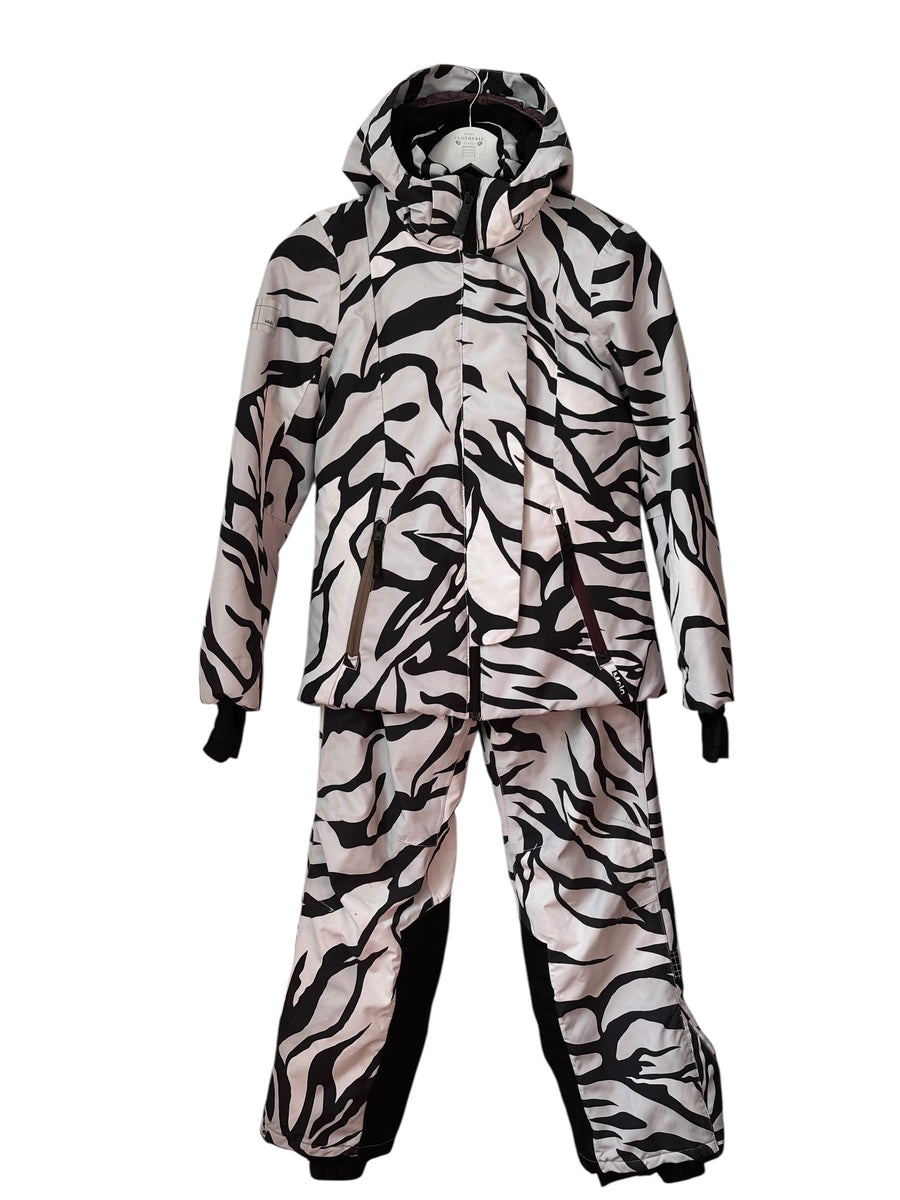 Ensemble ski  tigre blanc fille Molo 12 ans