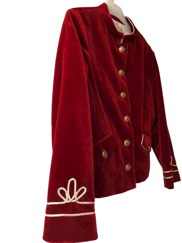 Veste velours rouge bordeaux Bonpoint 8 ans (mixte)