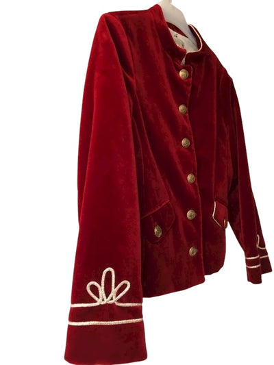 Veste velours rouge bordeaux Bonpoint 8 ans (mixte)