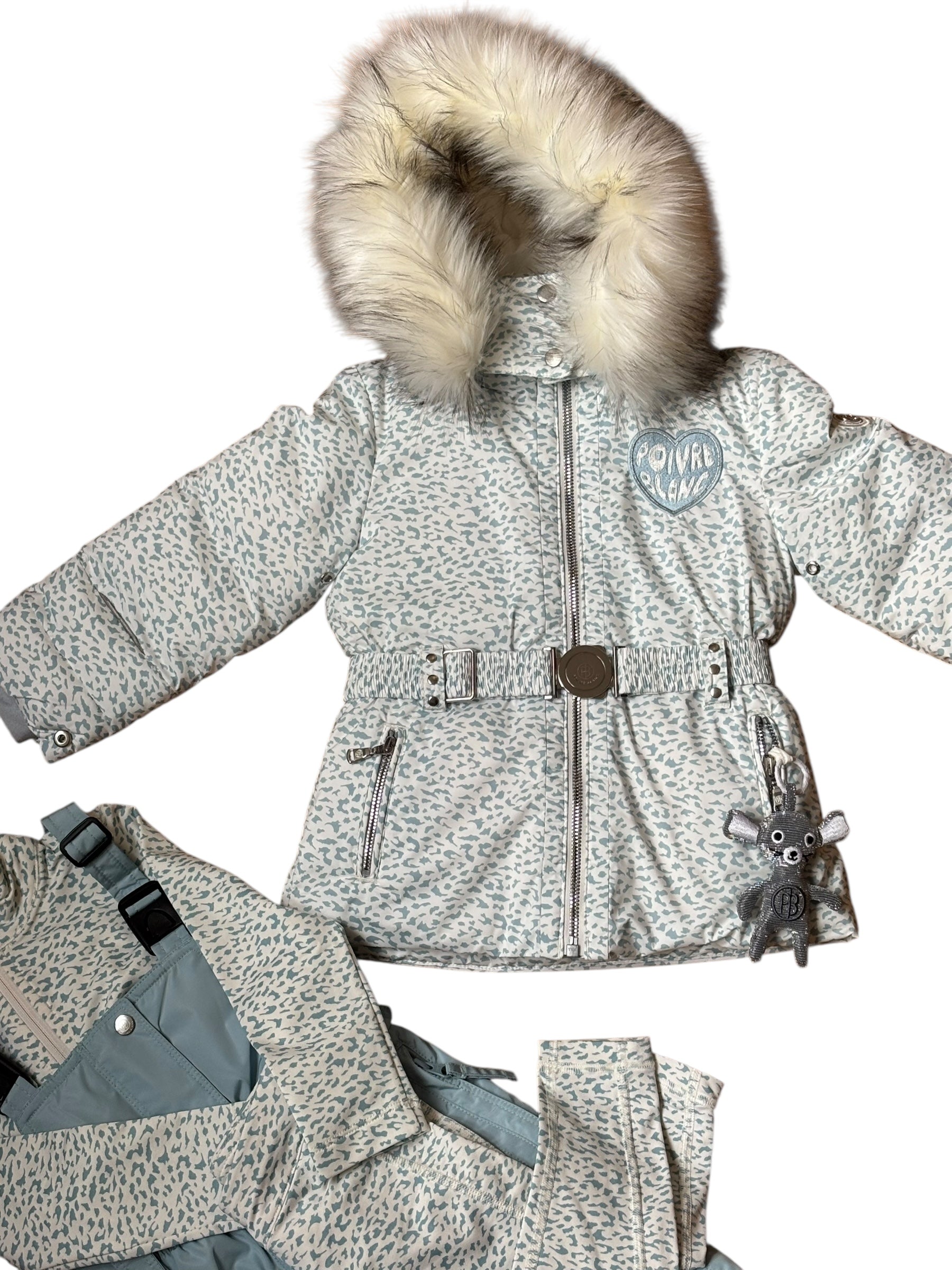 Combinaison de ski Poivre Blanc Jaguar Blue,  2 ans avec legging et t-shirt