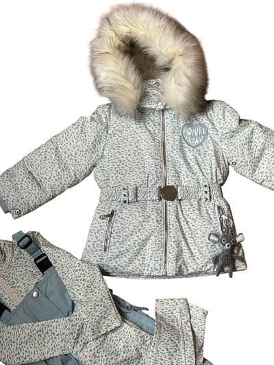 Combinaison de ski Poivre Blanc Jaguar Blue,  2 ans avec legging et t-shirt