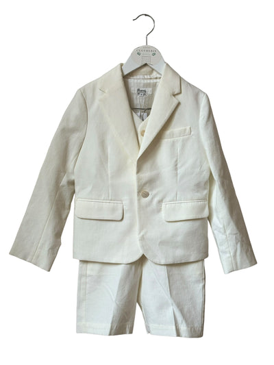 Costume 3 pièces Bonpoint blanc lait 8 ans