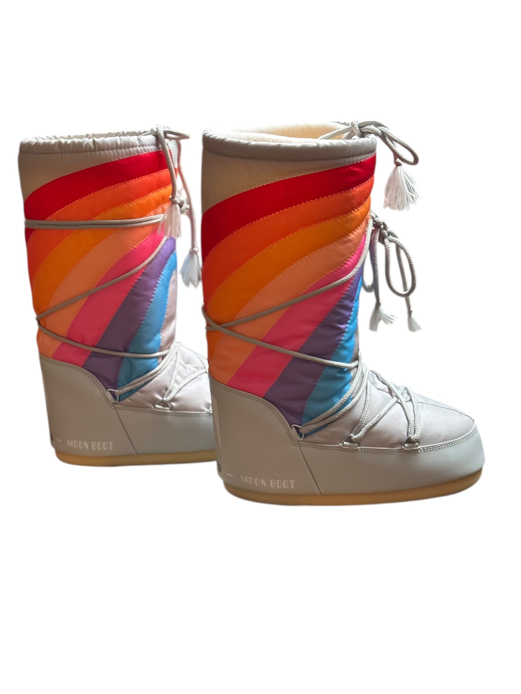 Moonboots grise et rainbow Fille 35-38