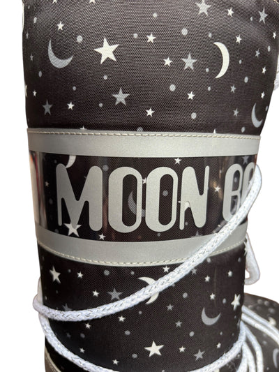 Moonboots noires et argent stars 35-38