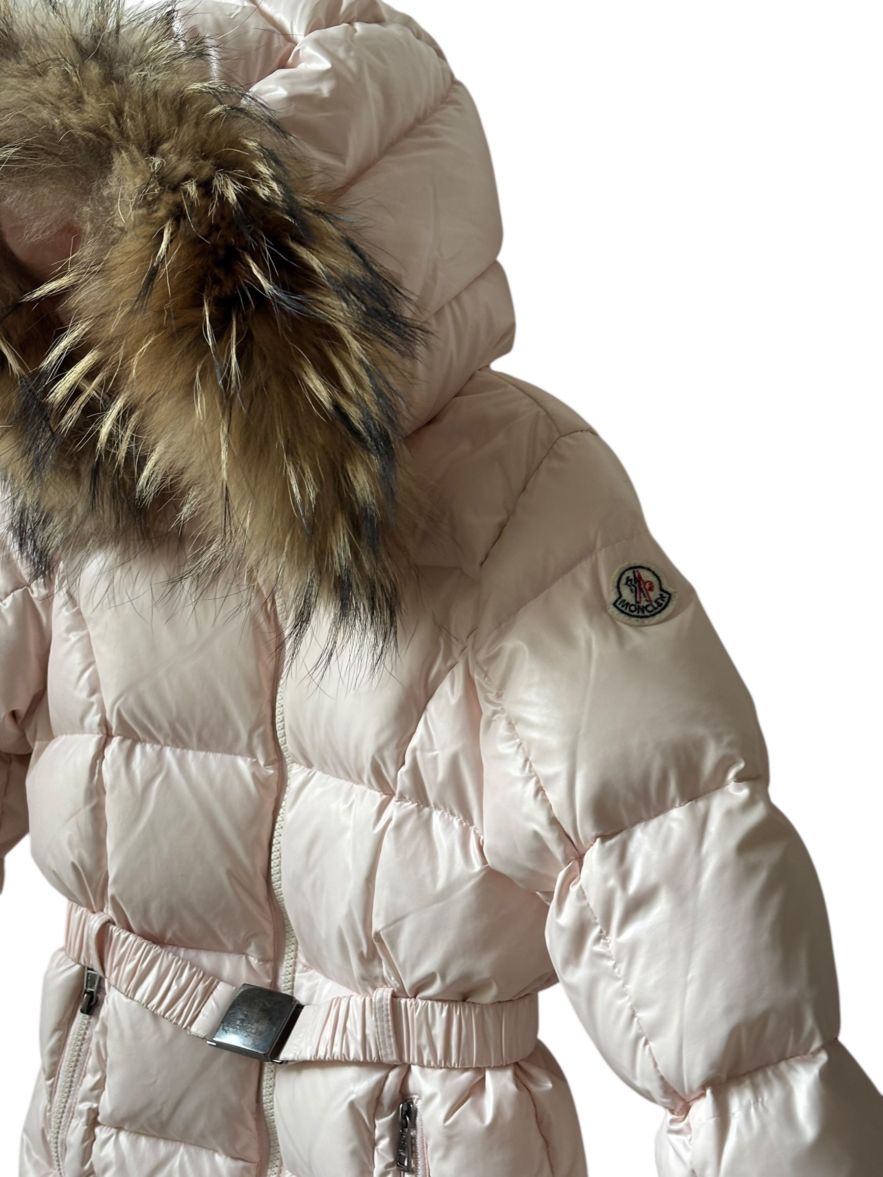 Doudoune ski rose Moncler 3 ans