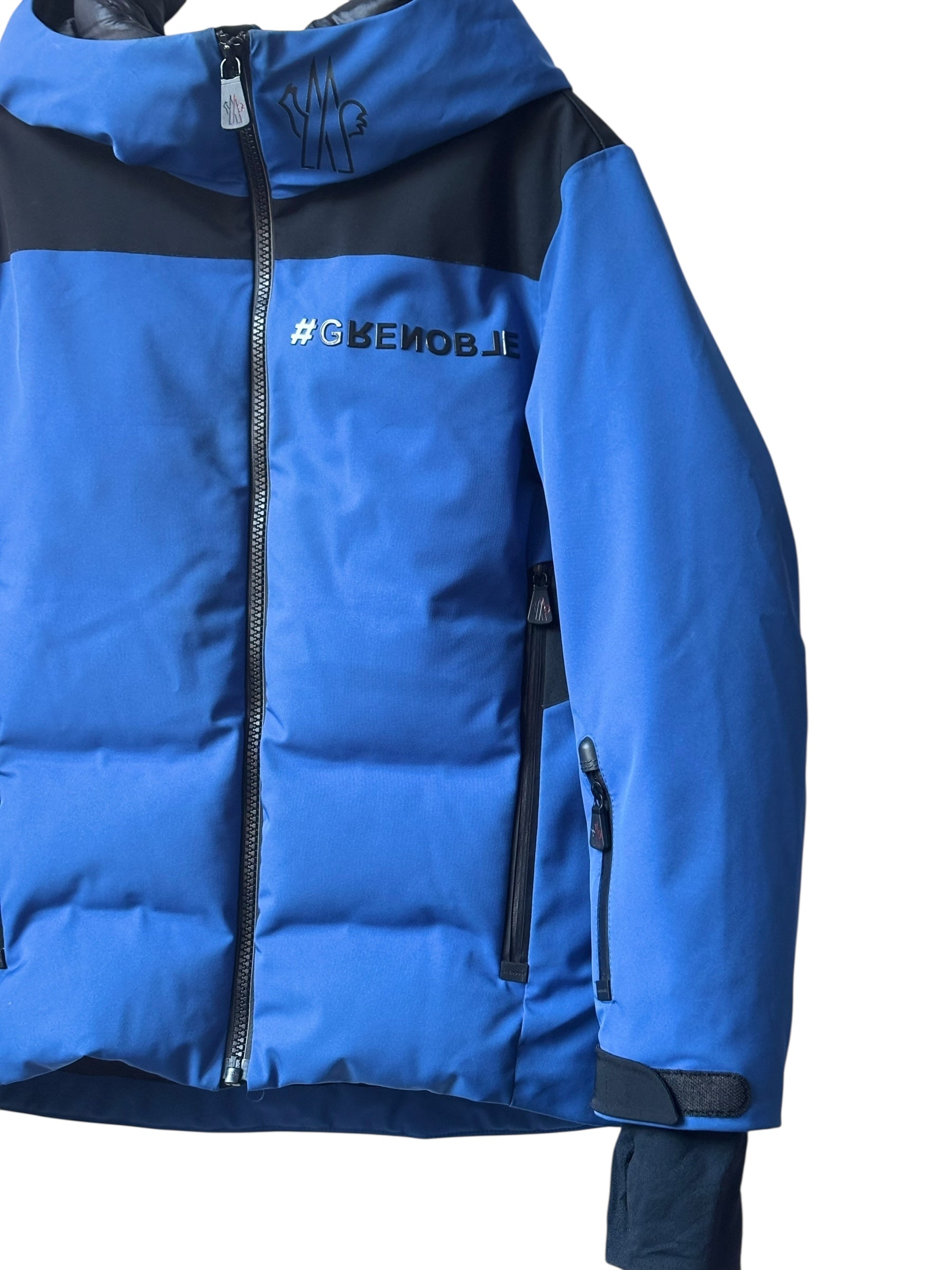 Veste ski Moncler Grenoble bleu 8 ans