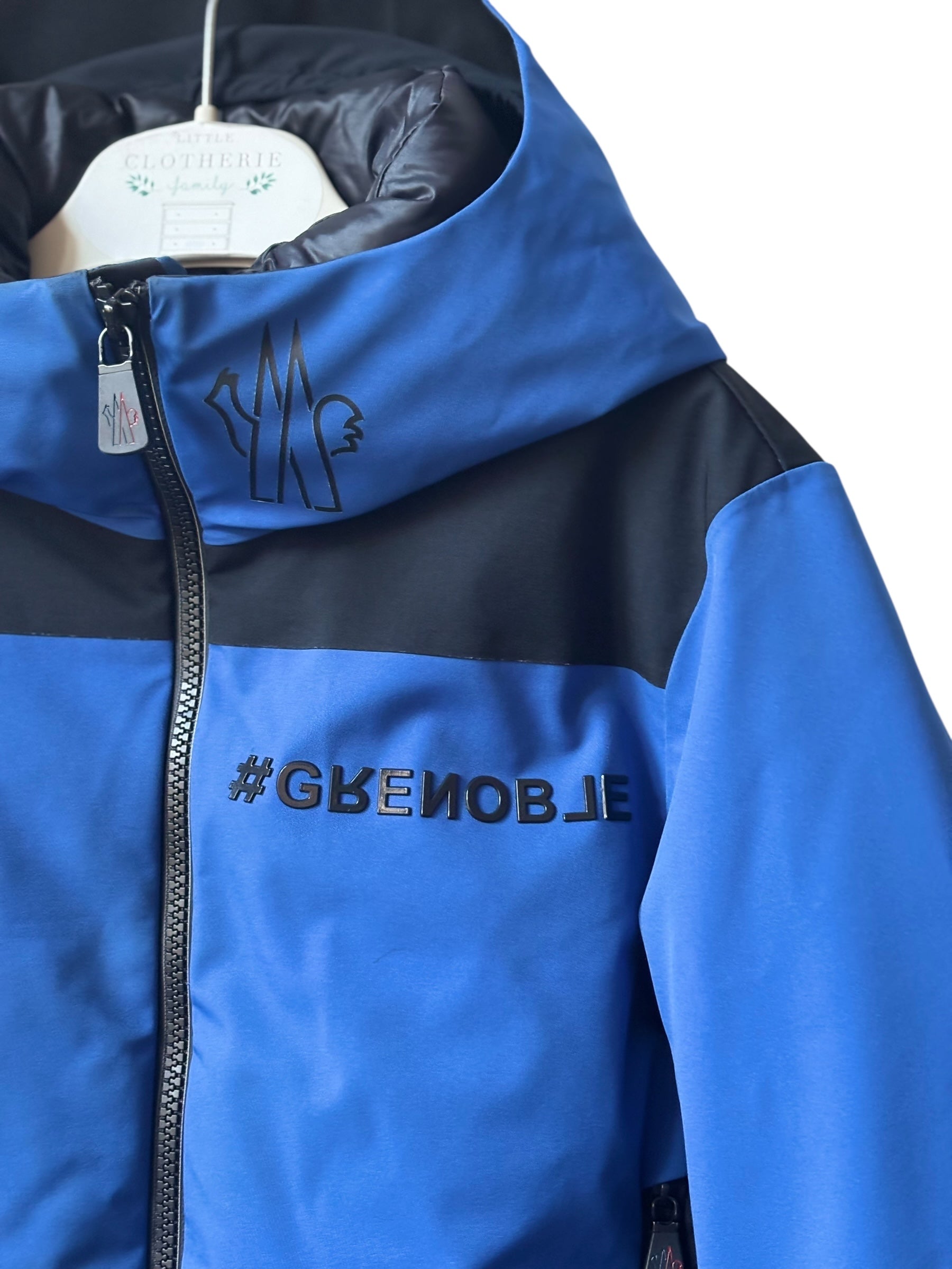 Veste ski Moncler Grenoble bleu 8 ans