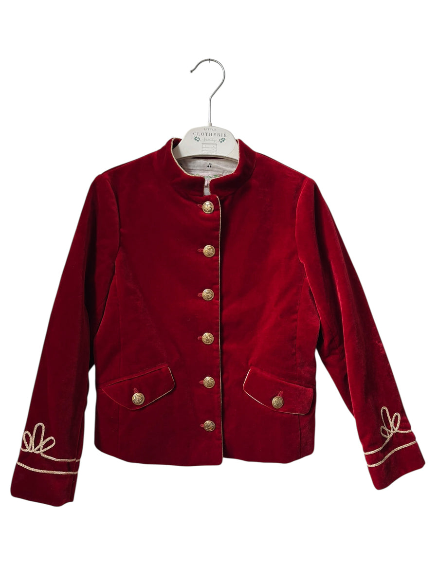 Veste velours rouge bordeaux Bonpoint 8 ans (mixte)