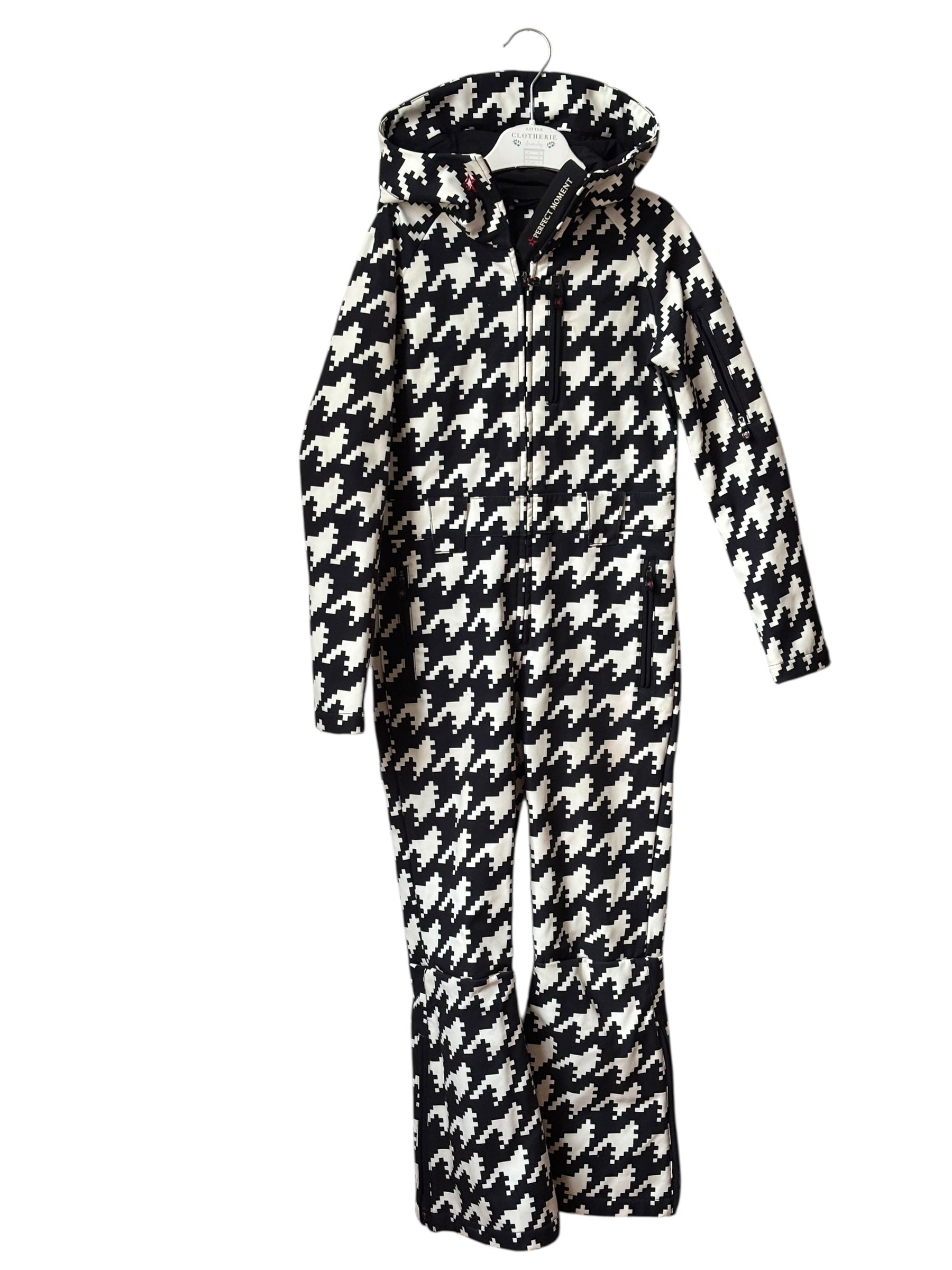 Combinaison de ski PIED DE POULE N&B  Perfect Moment 12 ANS