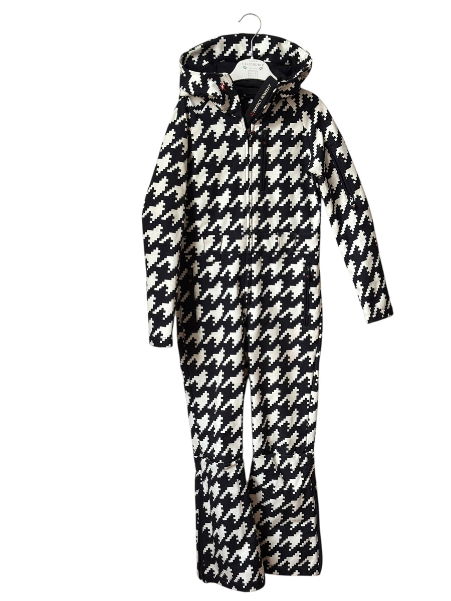 Combinaison de ski PIED DE POULE N&B  Perfect Moment 12 ANS