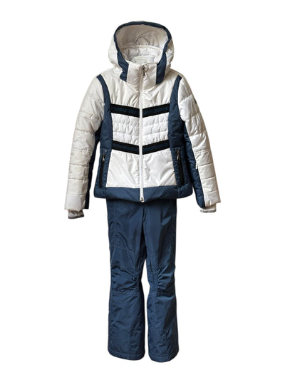Ensemble ski bleu et blanc FILLE Poivre Blanc 8 ans
