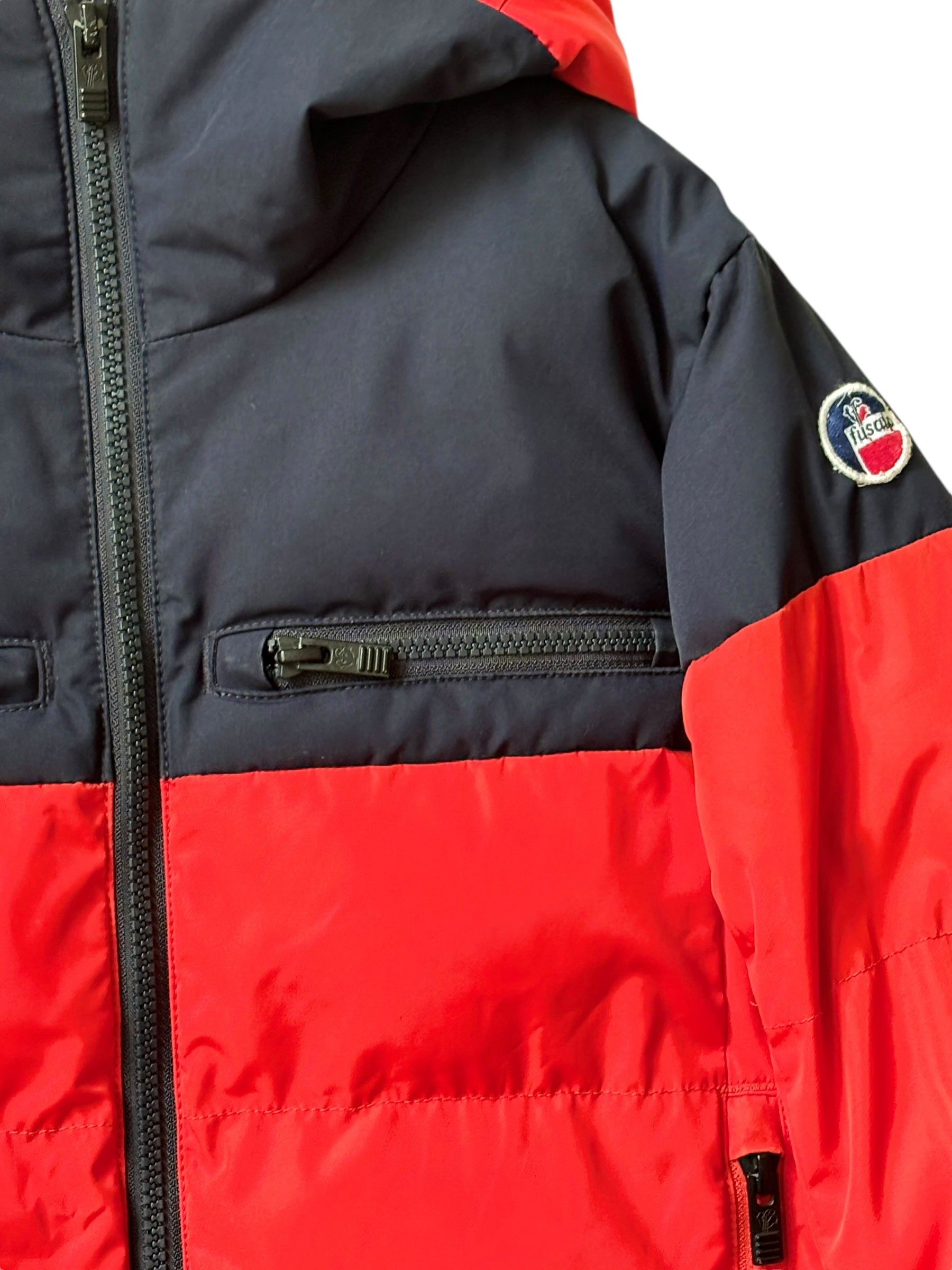 Veste ski Fusalp rouge/marine 8 ans