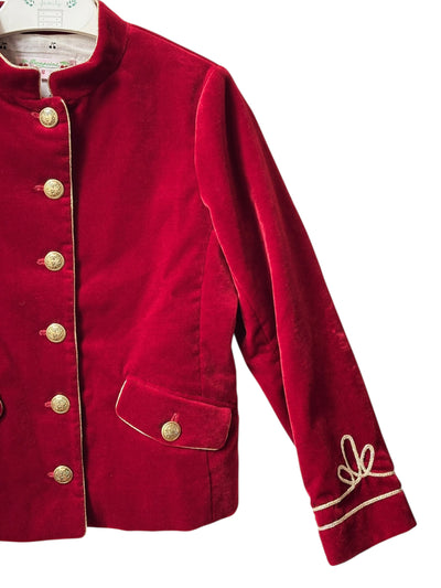 Veste velours rouge bordeaux Bonpoint 8 ans (mixte)