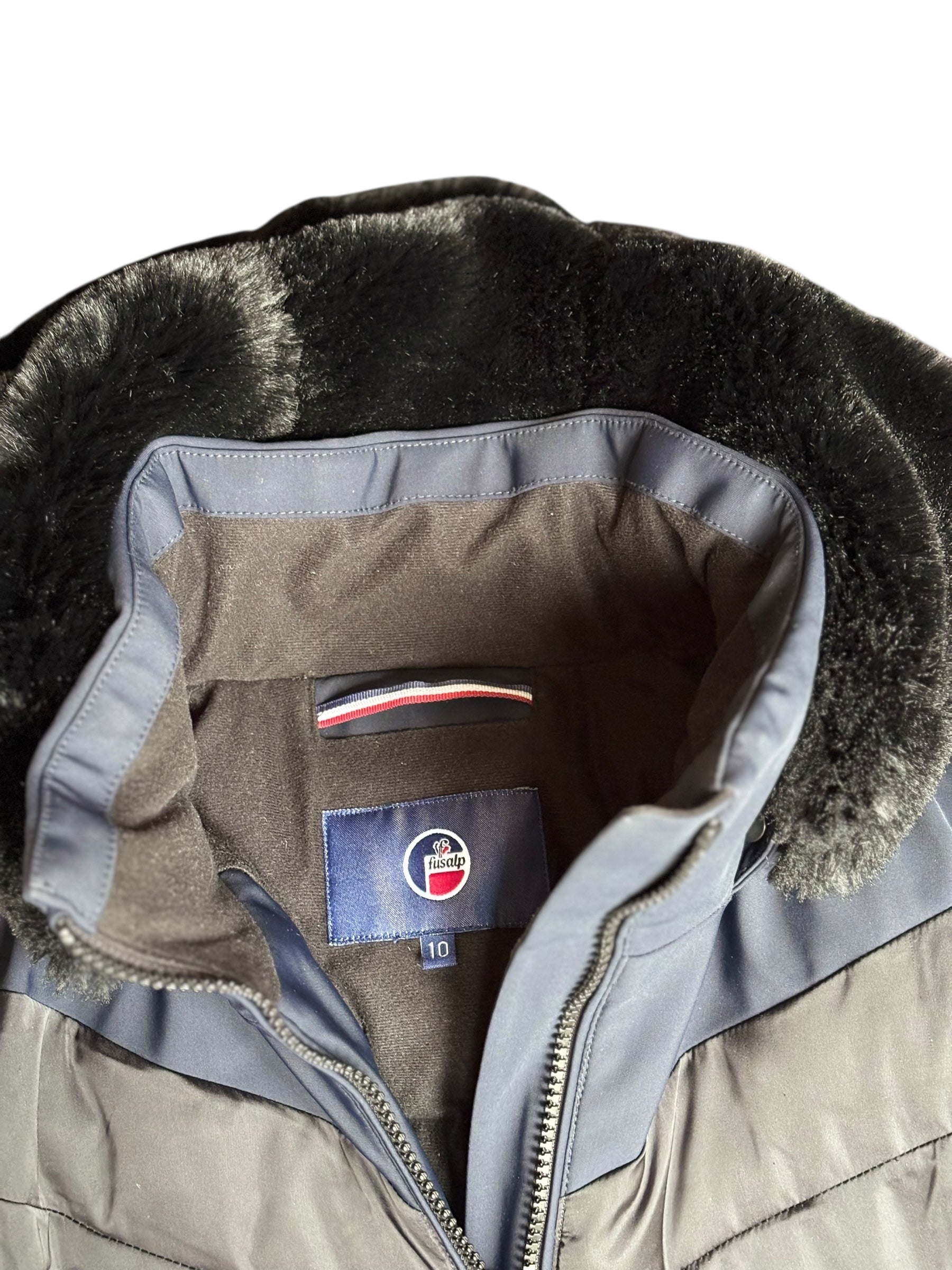 Veste ski marine/noire mixte Fusalp 10 ans