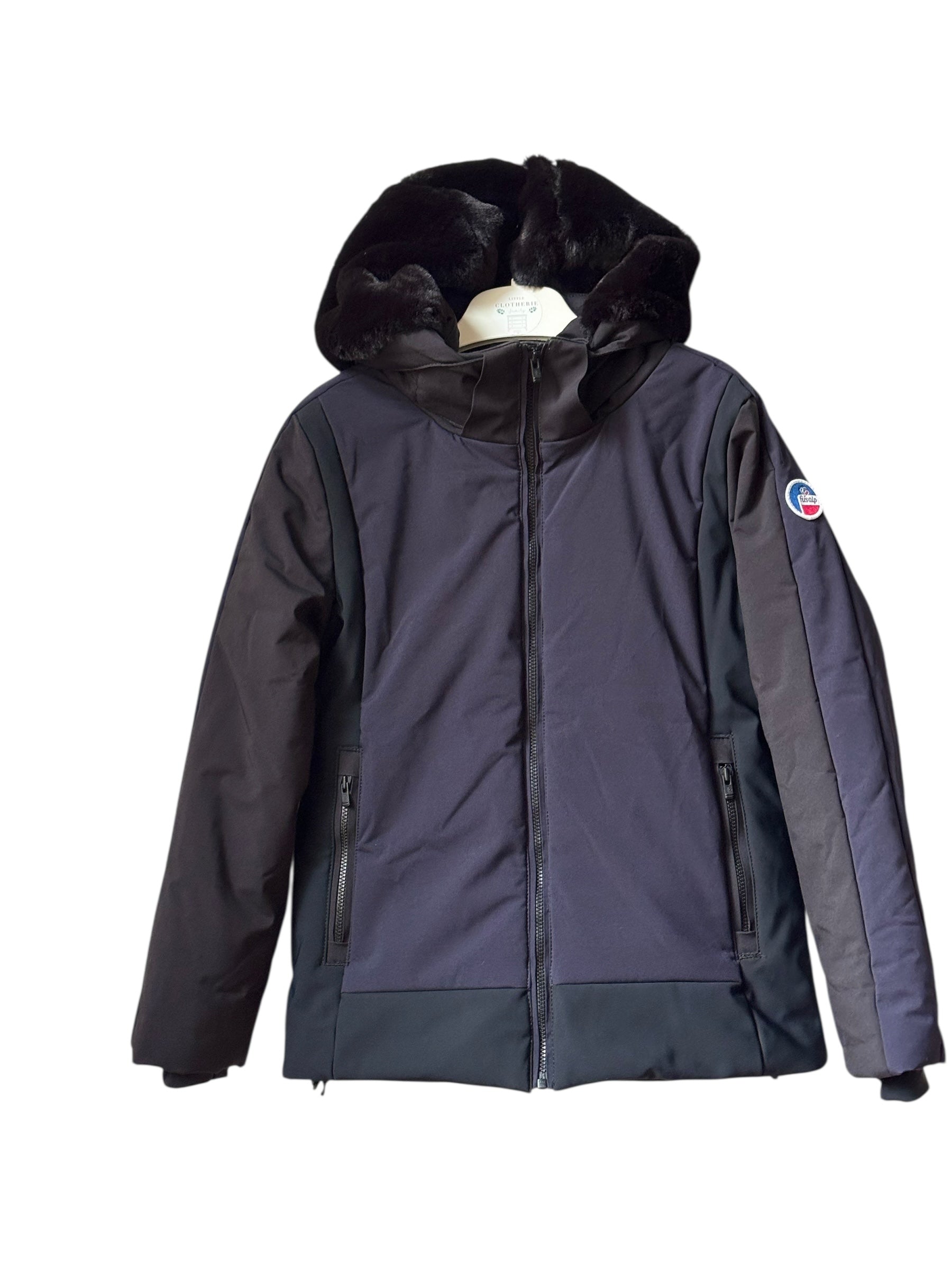 Veste ski lima Fusalp 10 ans noir / bleu nuit