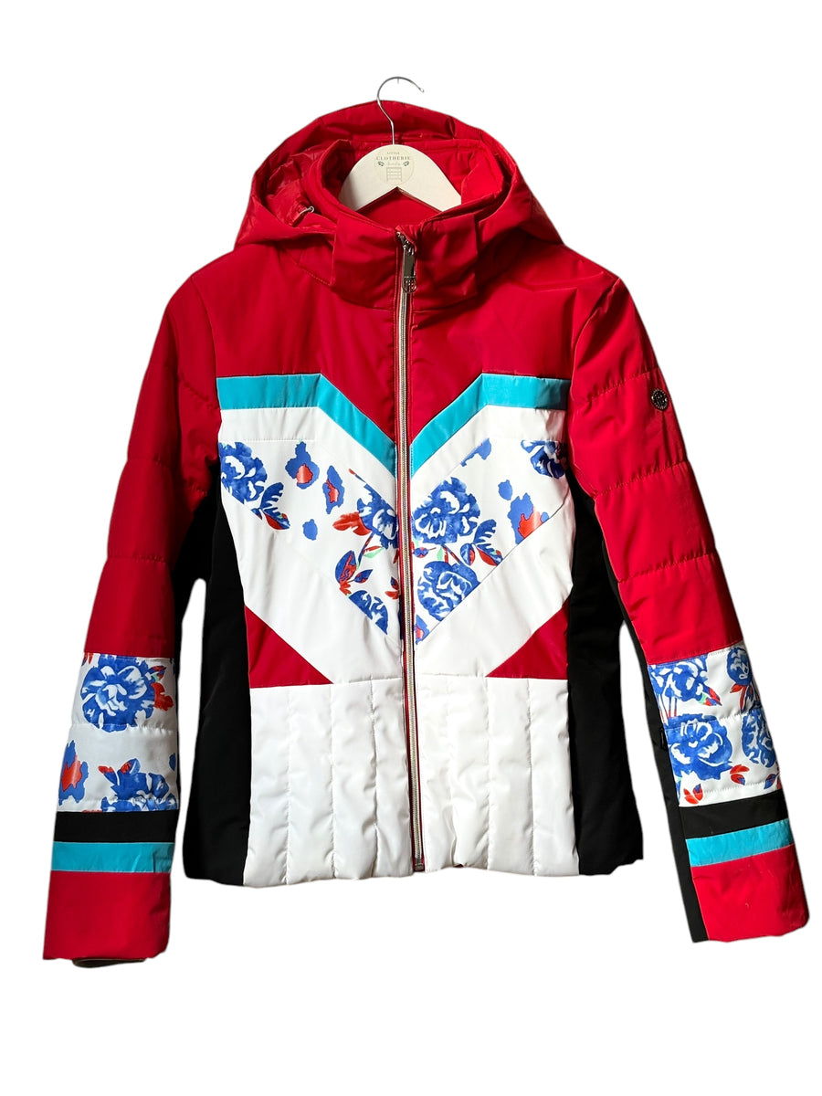 Veste ski rouge Poivre blanc taille M (38)