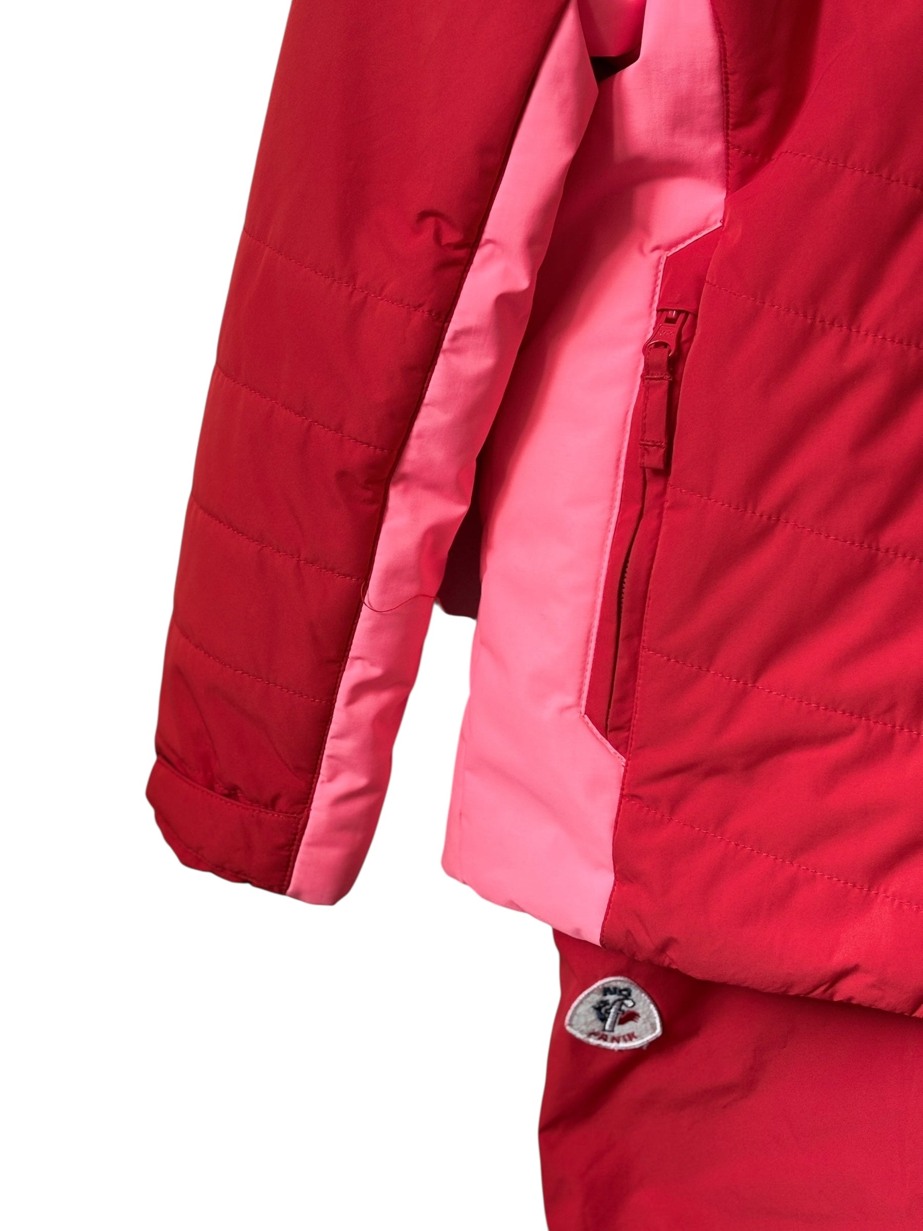 Ensemble ski Fusalp No Panik rouge et rose 8 ans