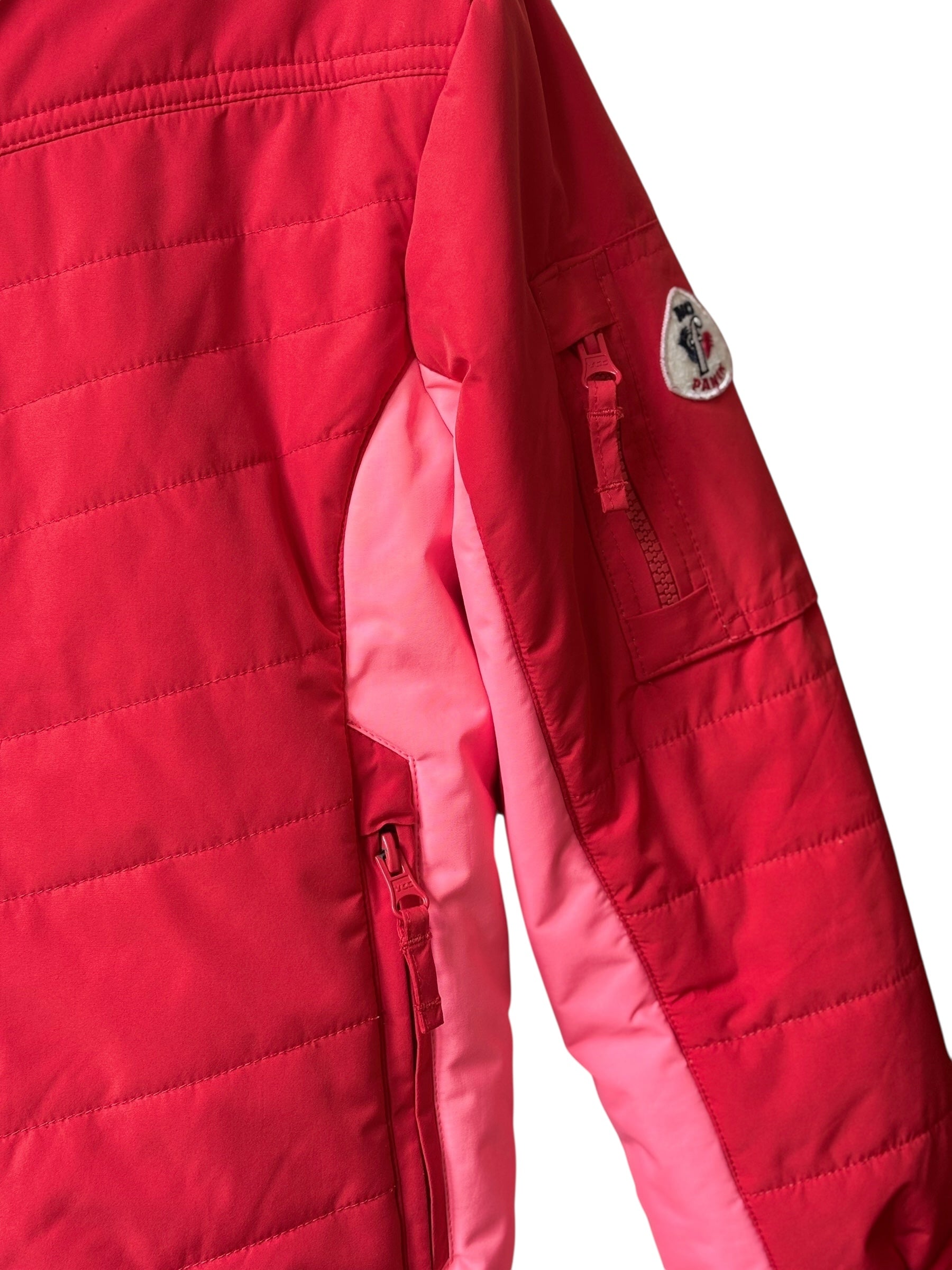 Ensemble ski Fusalp No Panik rouge et rose 8 ans